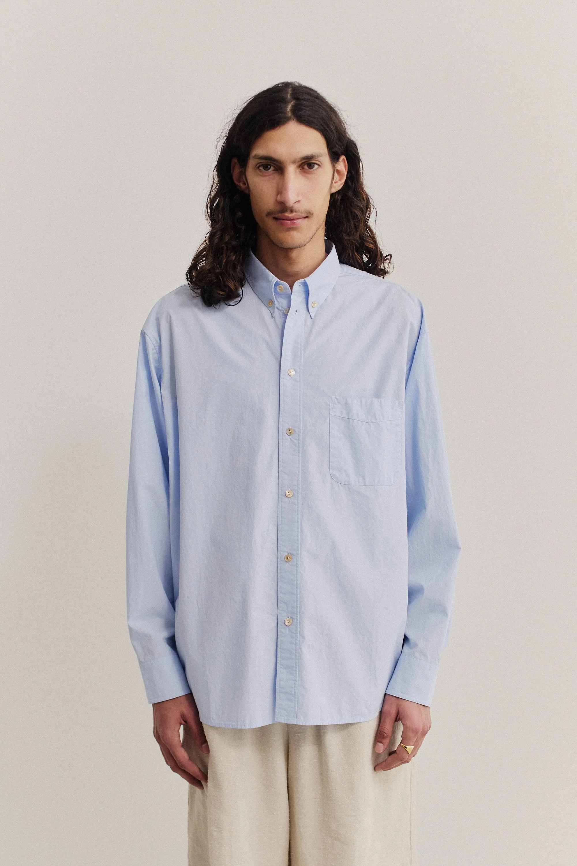 Banita Button Down Shirt Cluster Washed Blue - Image 2