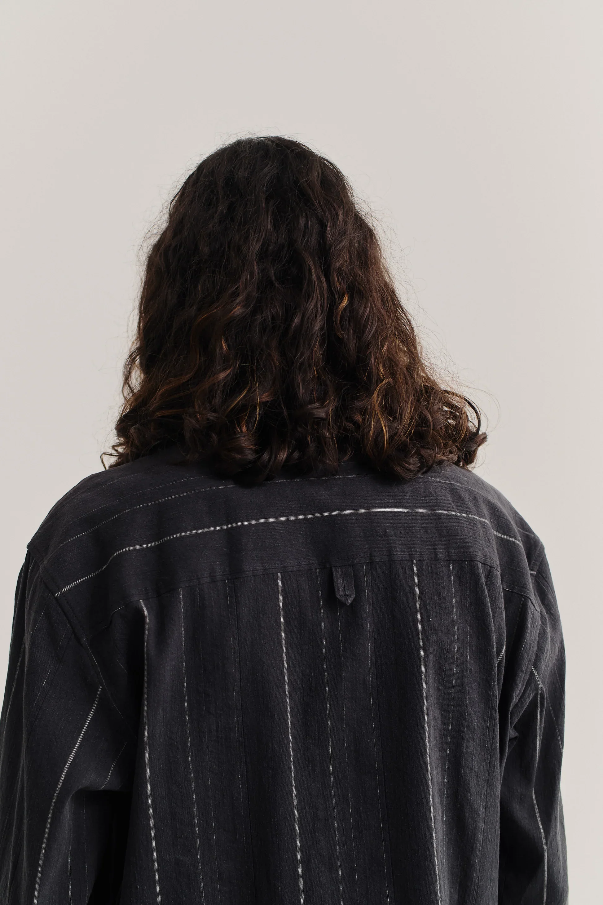 Matara Overshirt Black Chalk Stripe - Image 6