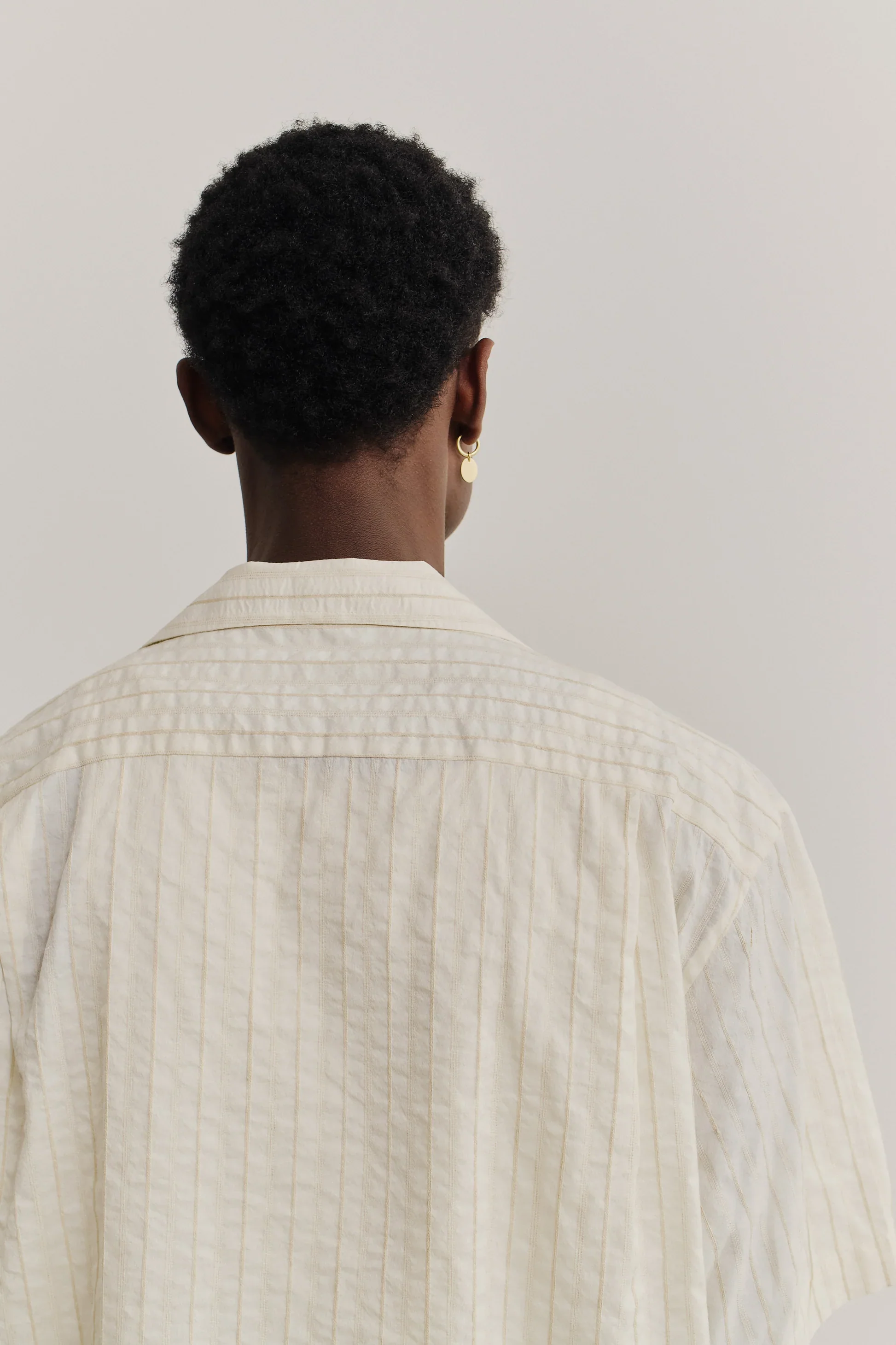 Samata Shirt Structured Natural Stripe - Image 4