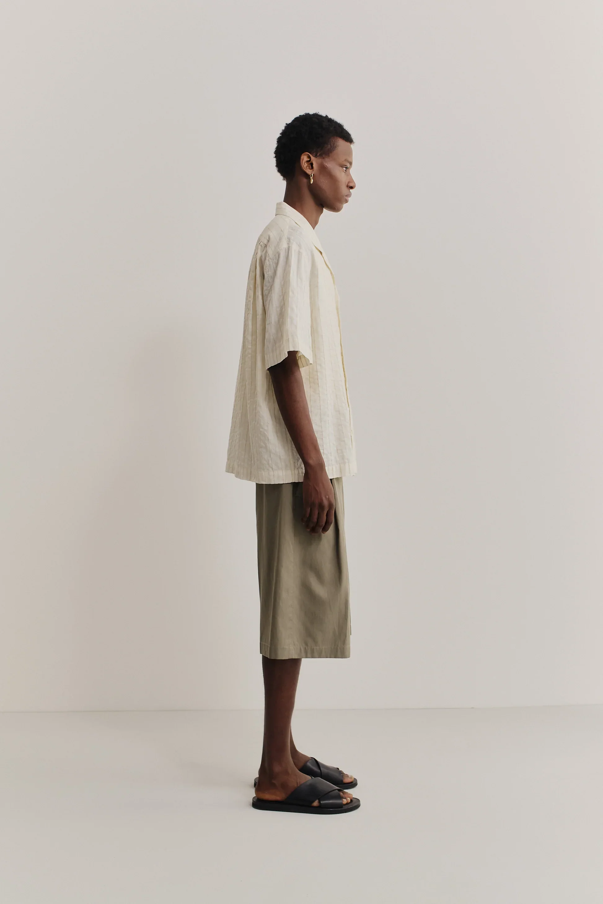 Samata Shirt Structured Natural Stripe - Image 5
