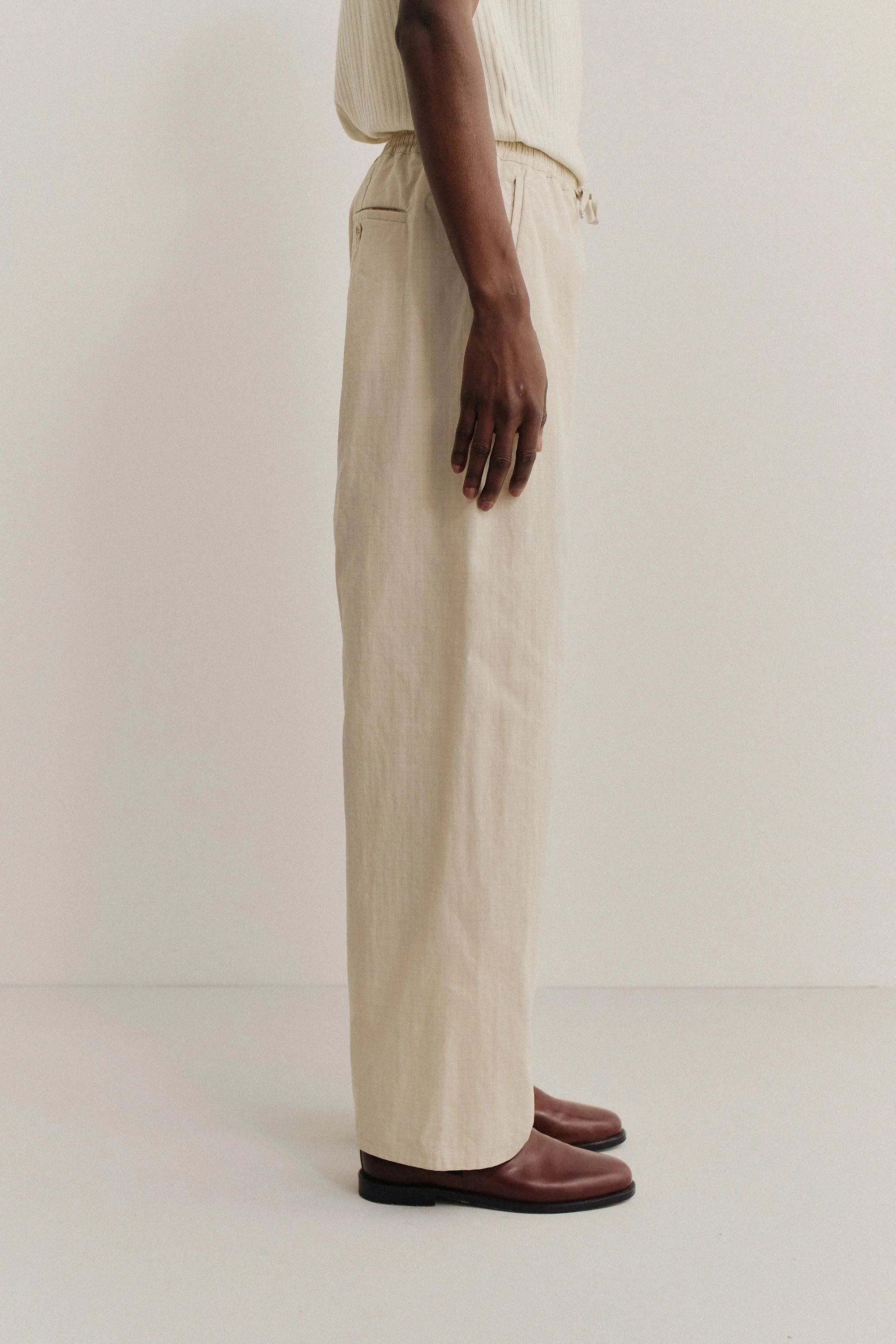 Samurai Trousers Off White Ripstop - Image 5