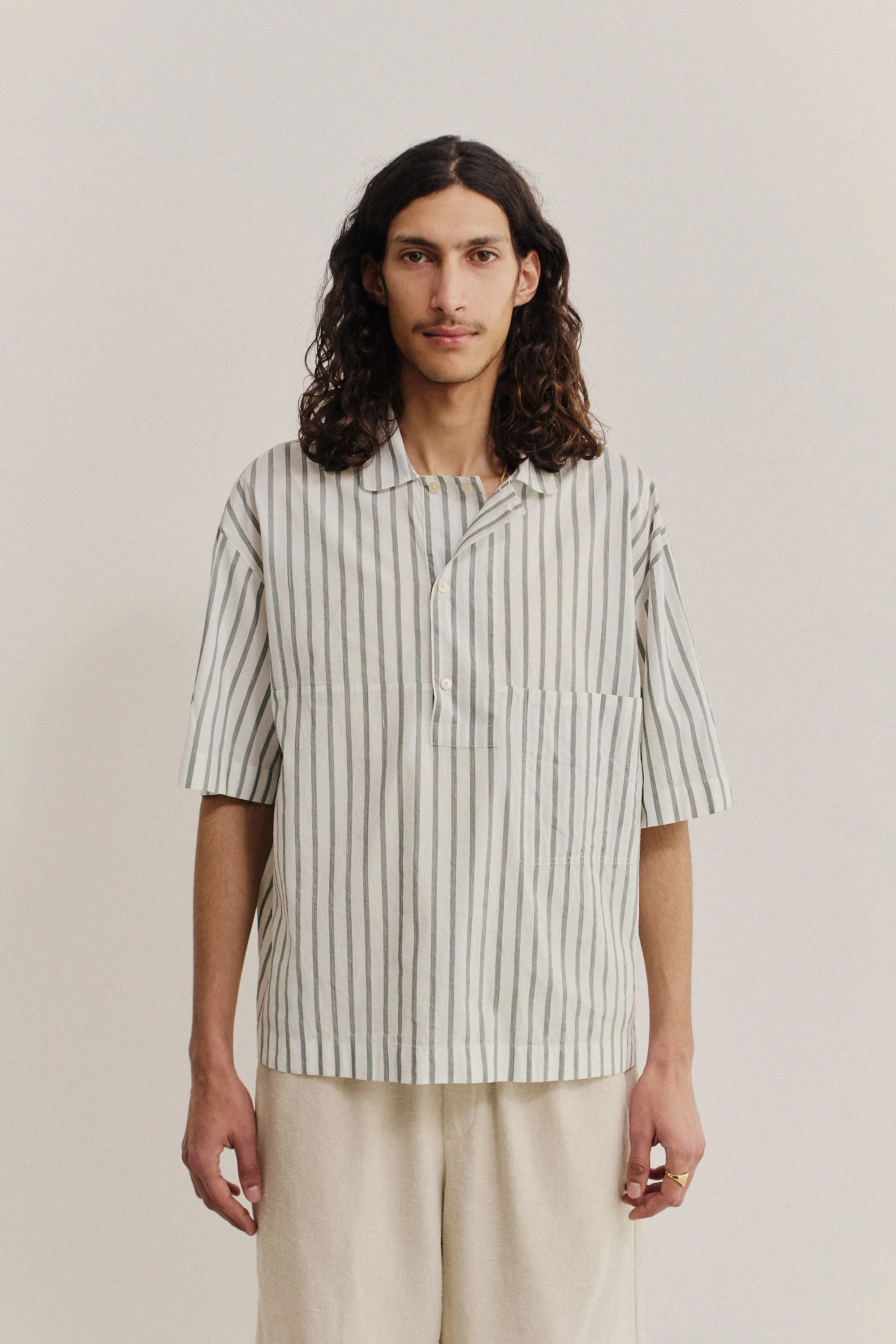 Taita Shirt Aloe Stripe - Image 2