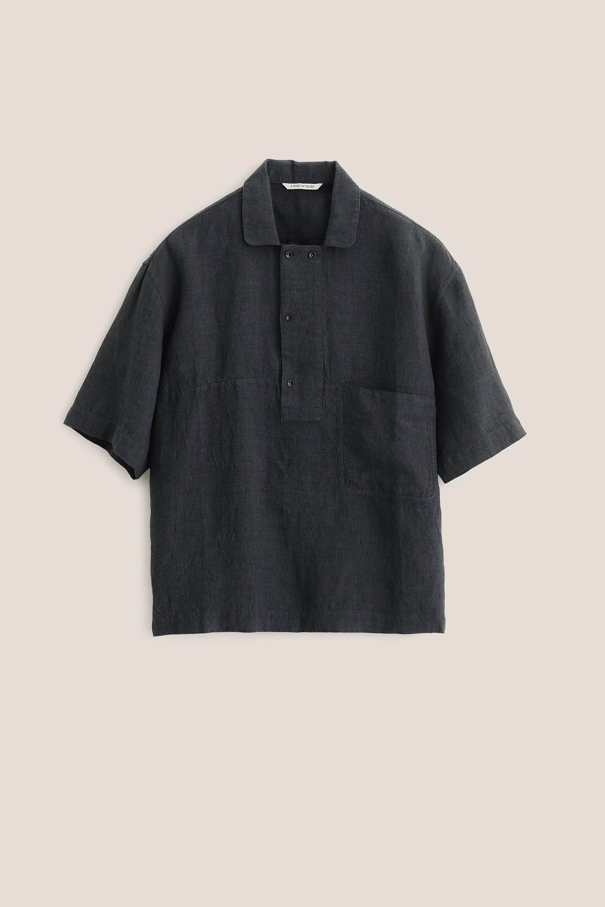 Taita Shirt Coal Linen - Image 7