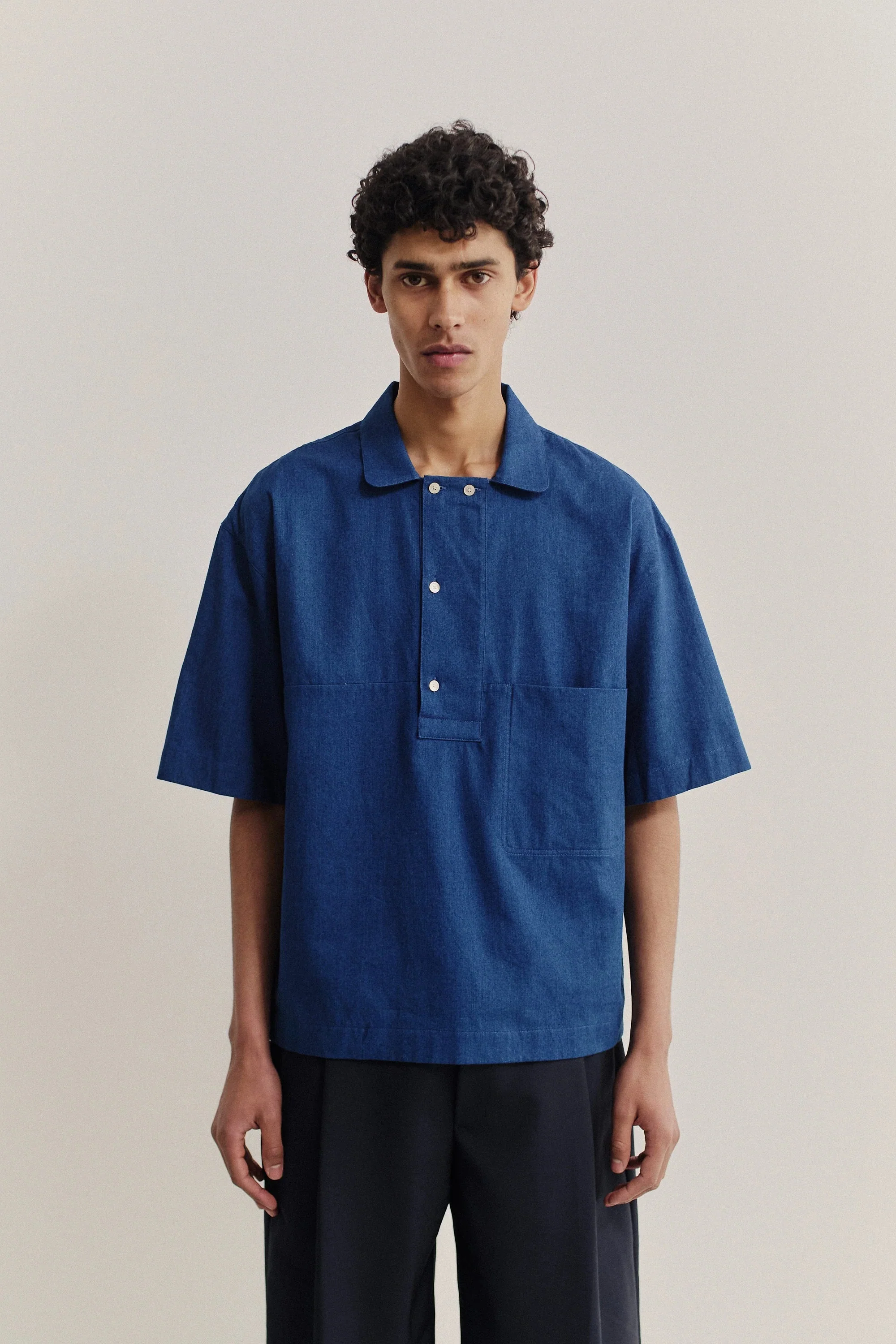 Taita Shirt Soft Indigo