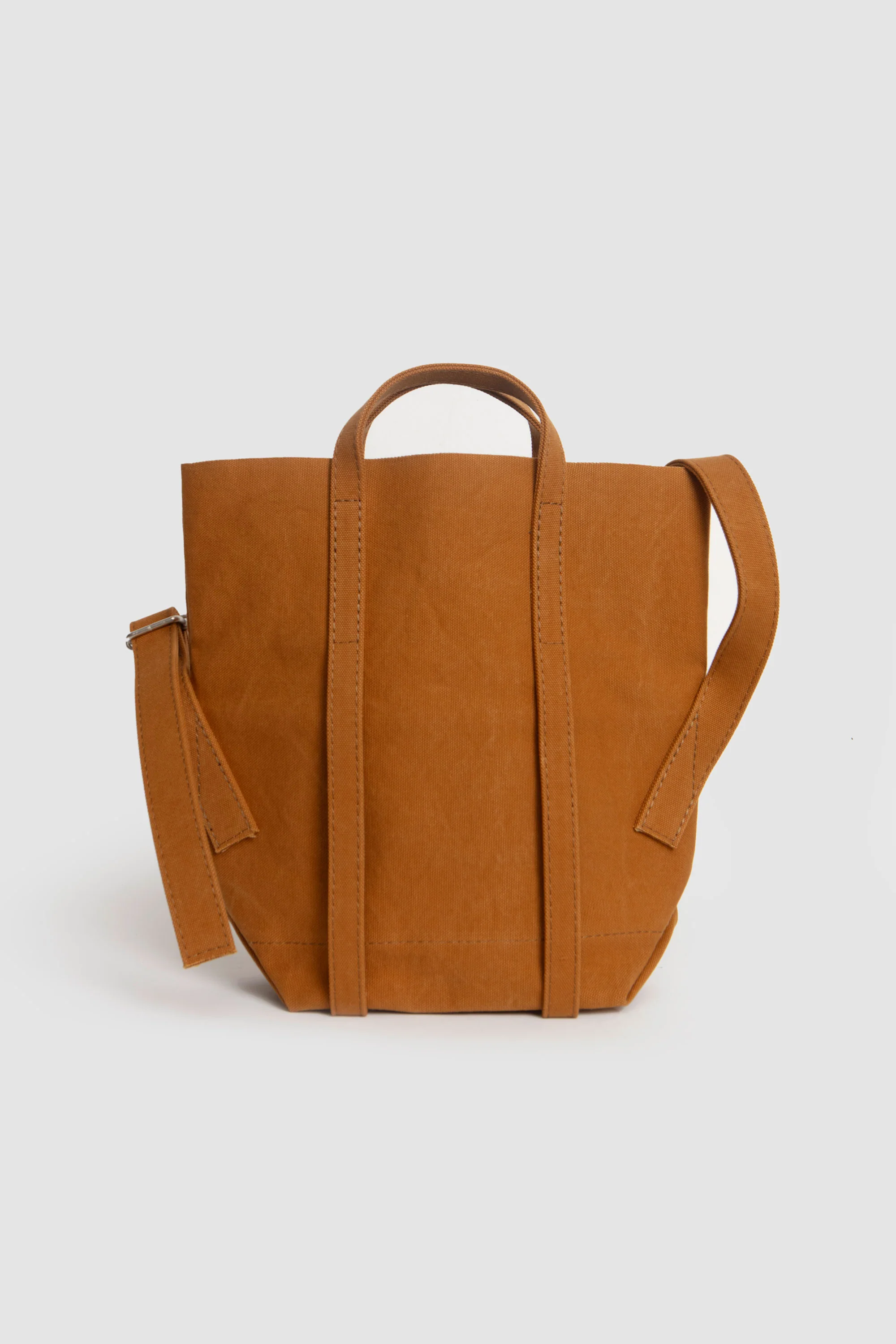 Washed Canvas 2way Messenger Bag S Mustard - Image 5