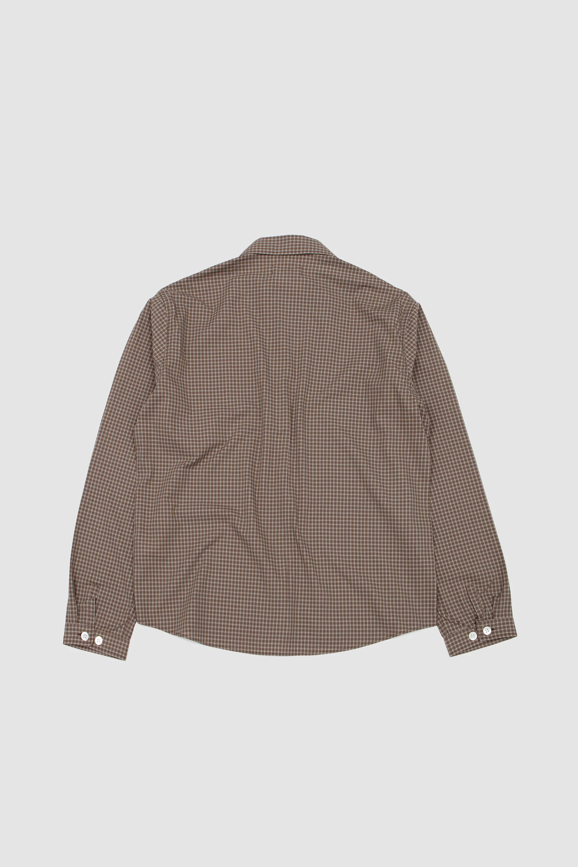 Another Zip Shirt 1.0 JPN Khaki Brown Check - Image 8