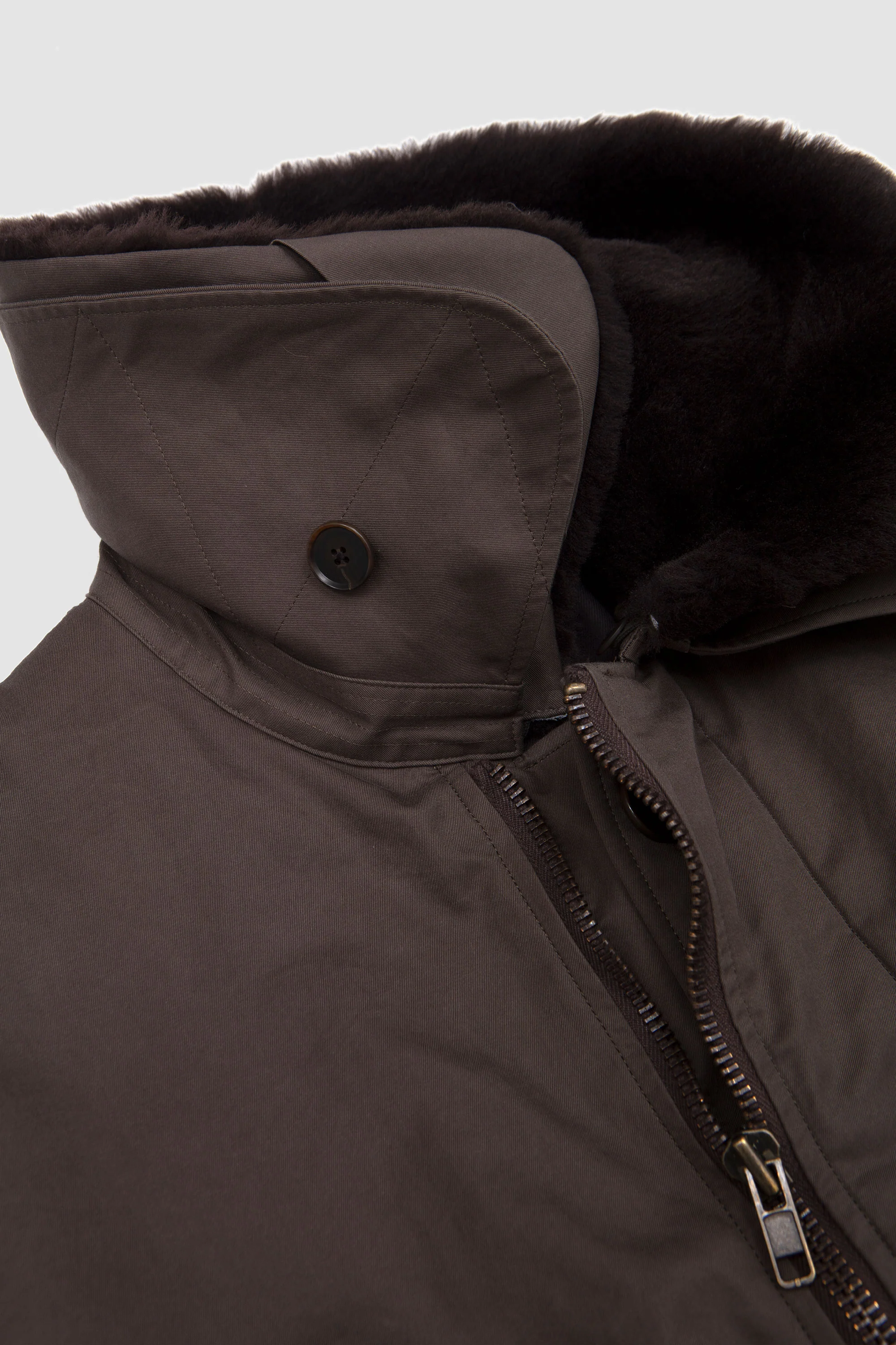 Whased Finx Cotton Gabardine Flight Blouson Deep Olive - Image 3