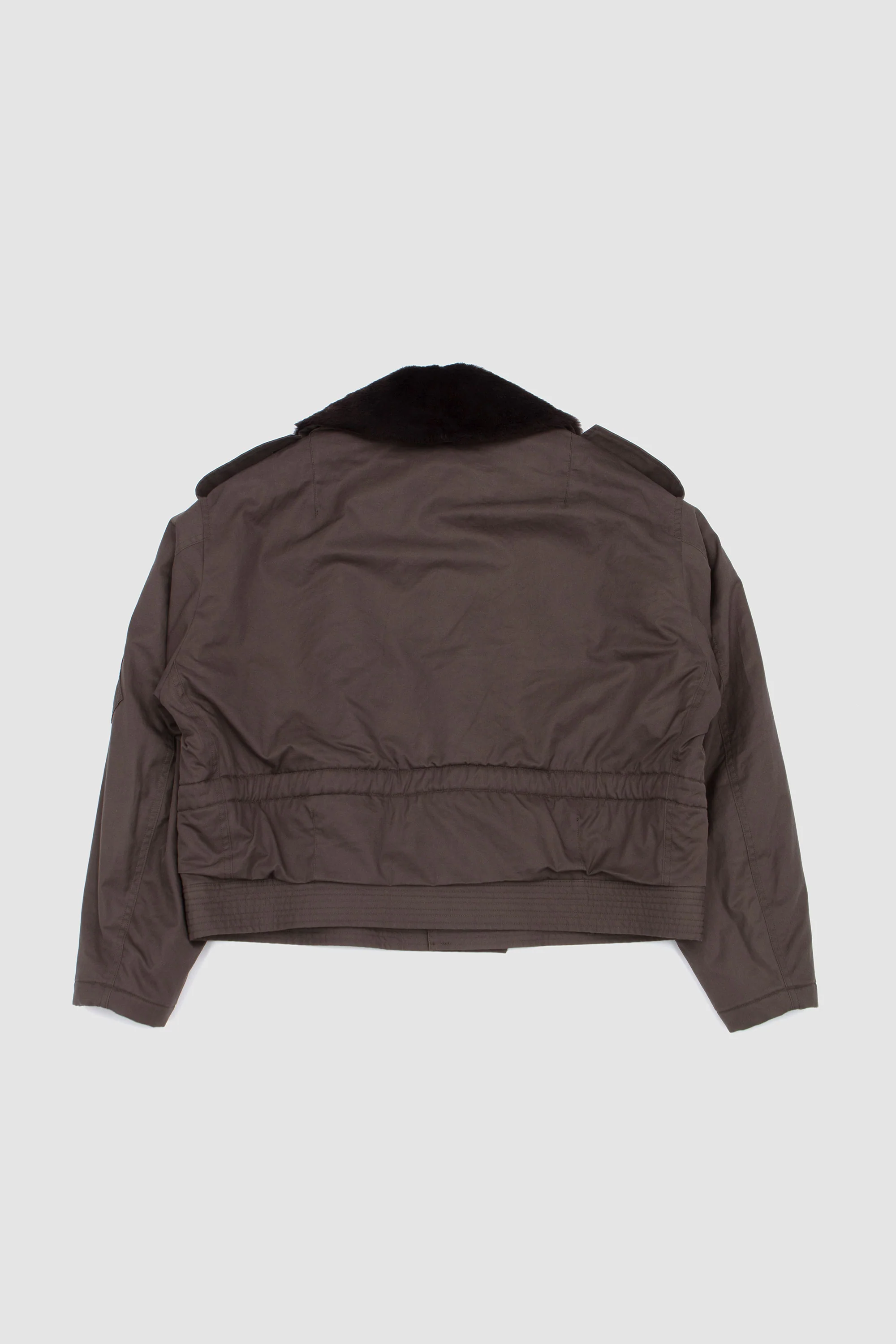 Whased Finx Cotton Gabardine Flight Blouson Deep Olive - Image 6