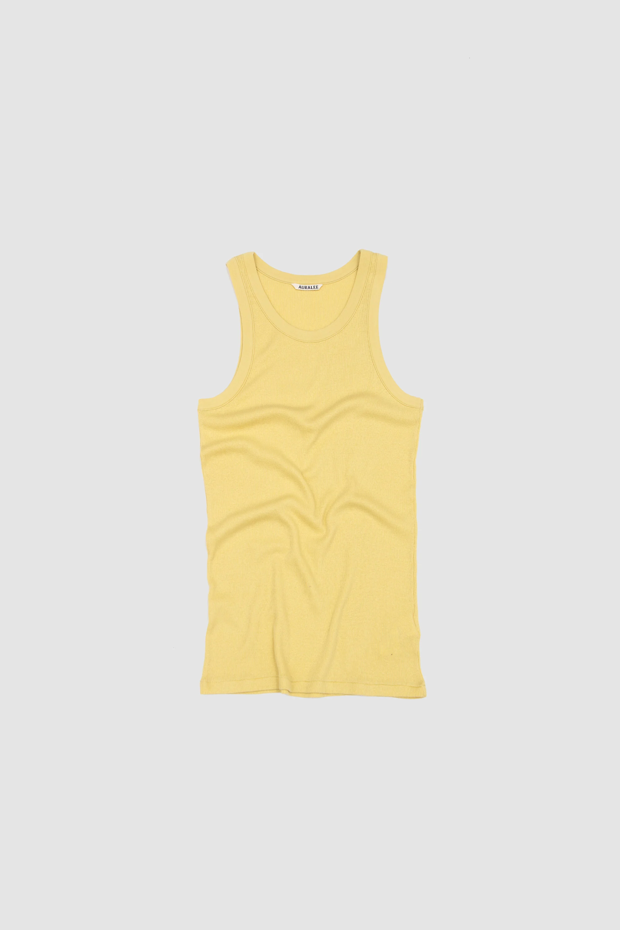 Organic Soft Rib Tank Dusty Yellow
