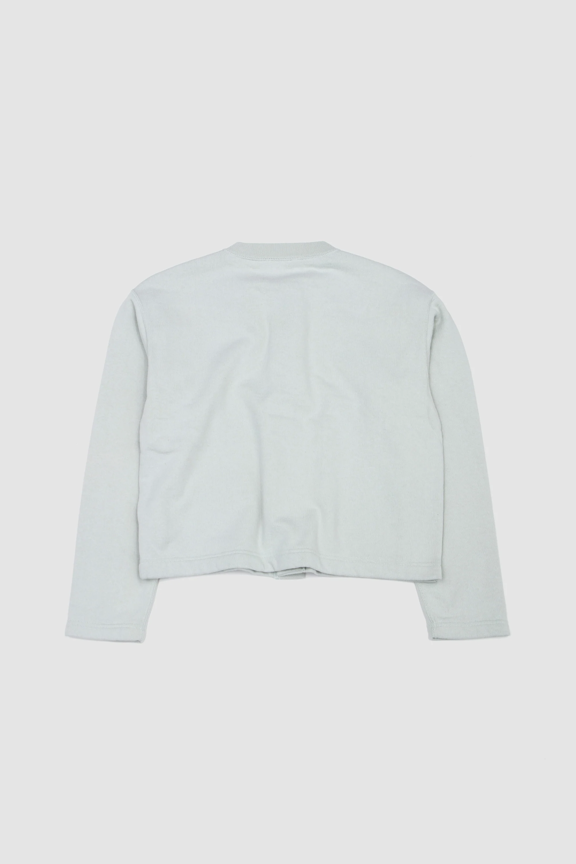 Smooth Soft BD Sweat Cardigan Pale Mint - Image 5