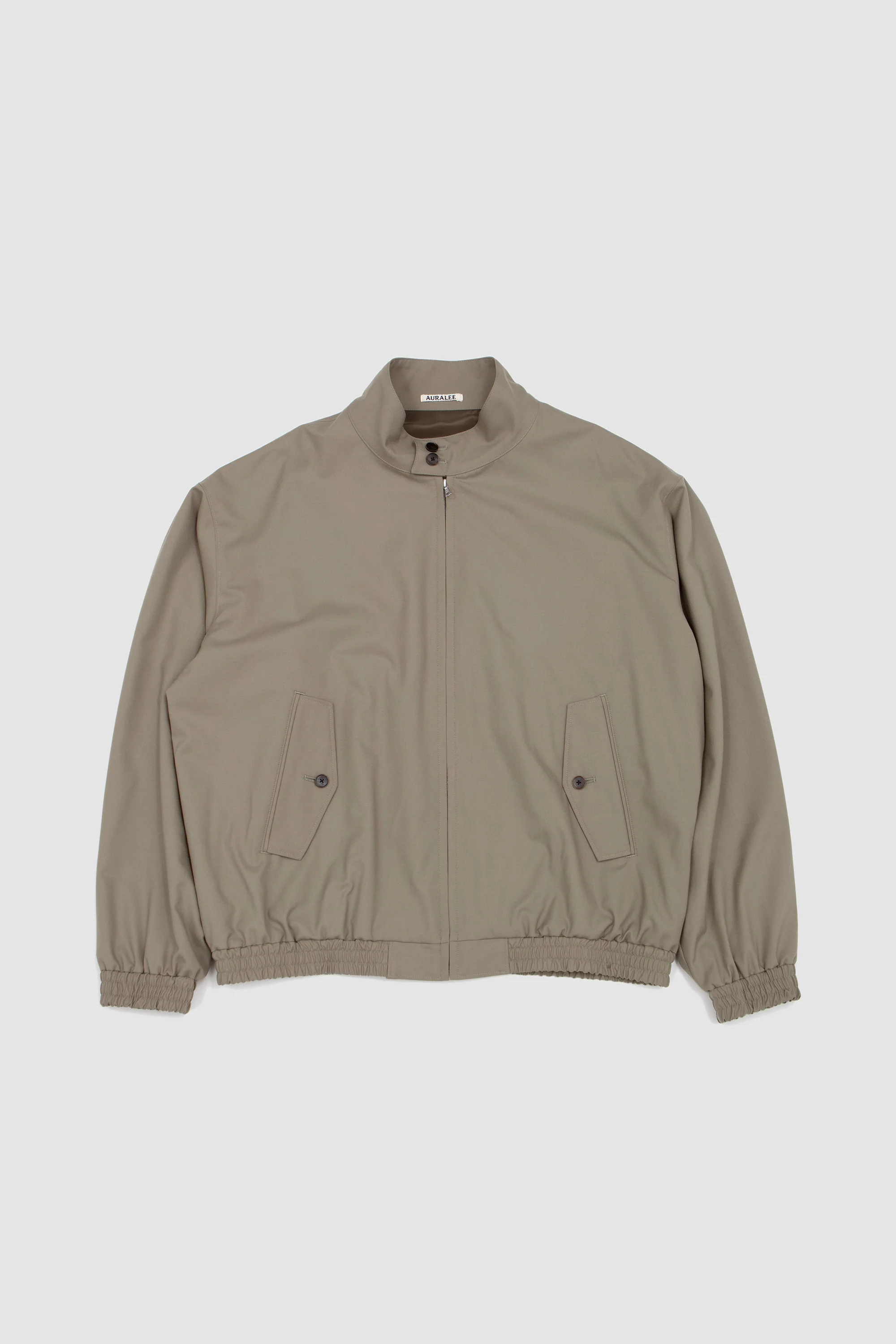Ultra Fine Tropical Wool Zip Blouson Light Khaki - Image 2