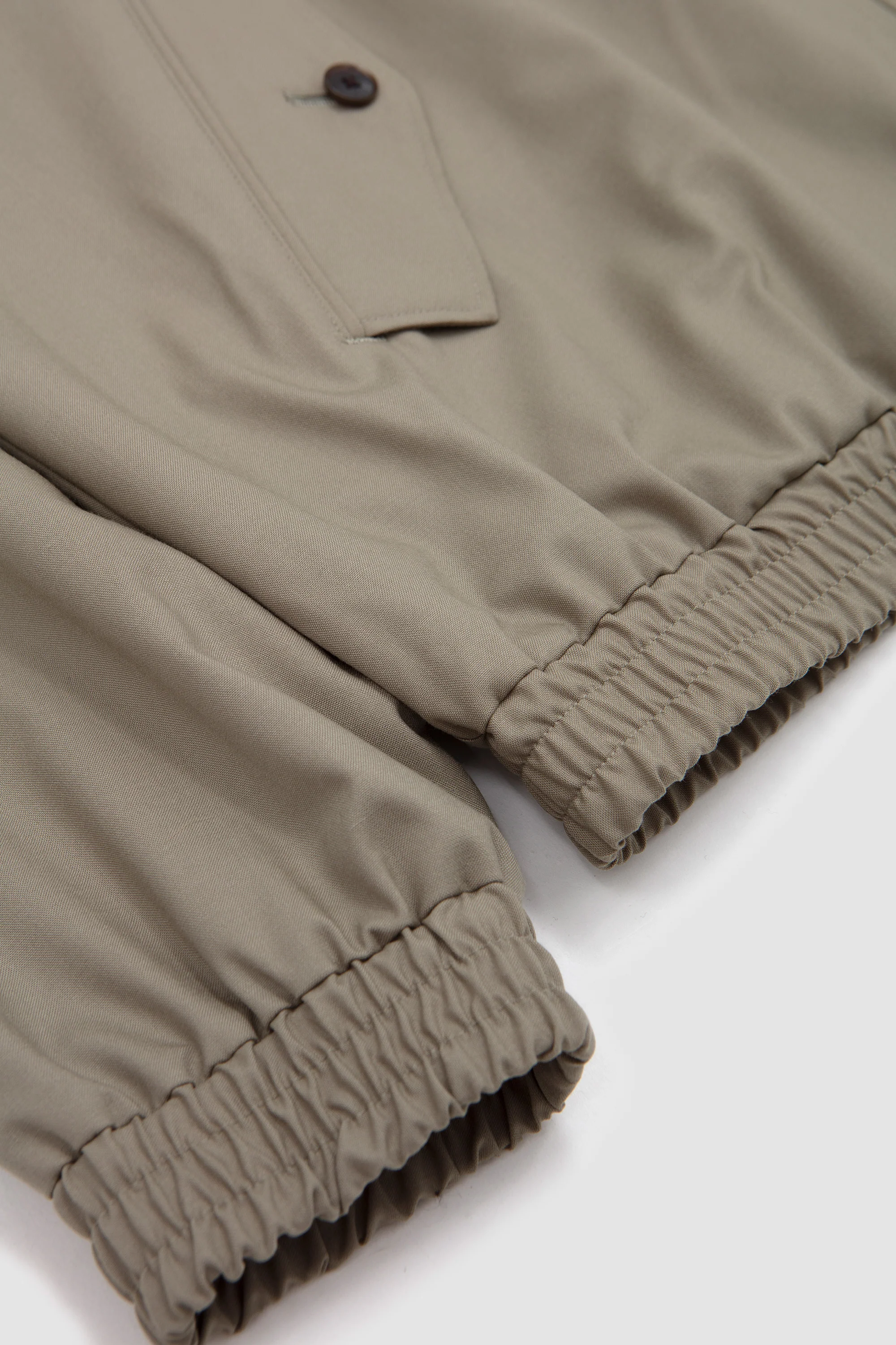 Ultra Fine Tropical Wool Zip Blouson Light Khaki - Image 3