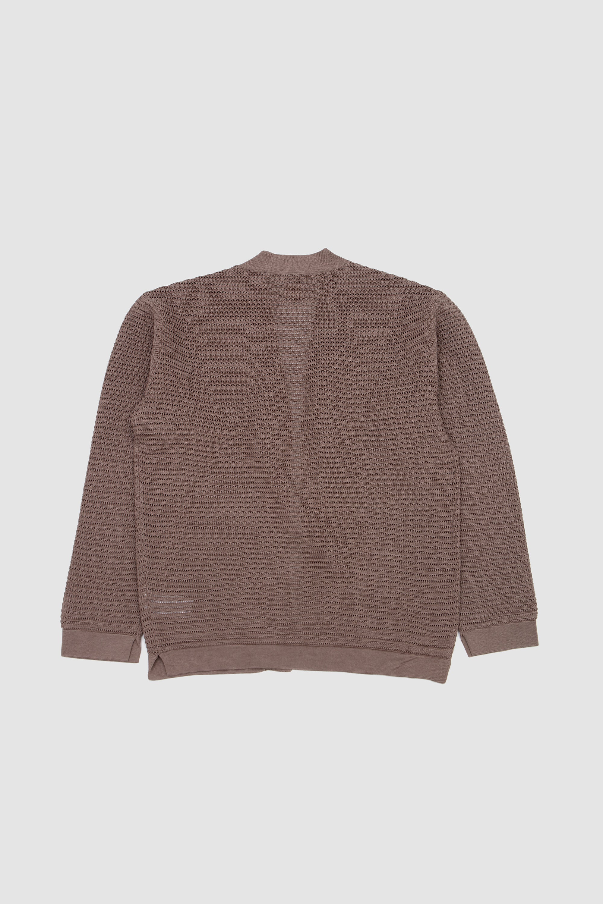 Summer Knit Buttonless Cardigan Brown - Image 5
