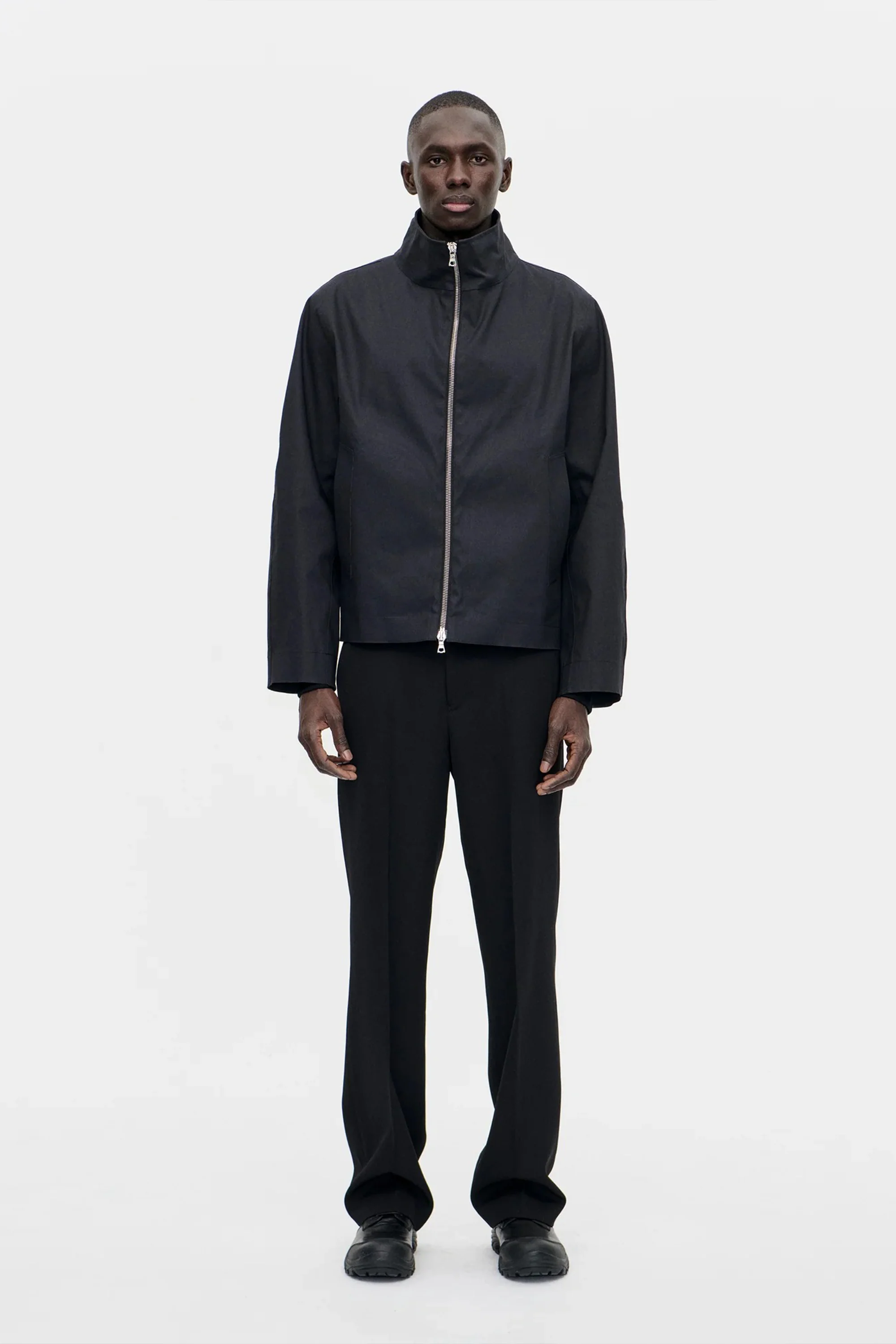 Rubber Zip Smock Hancock Black - Image 2