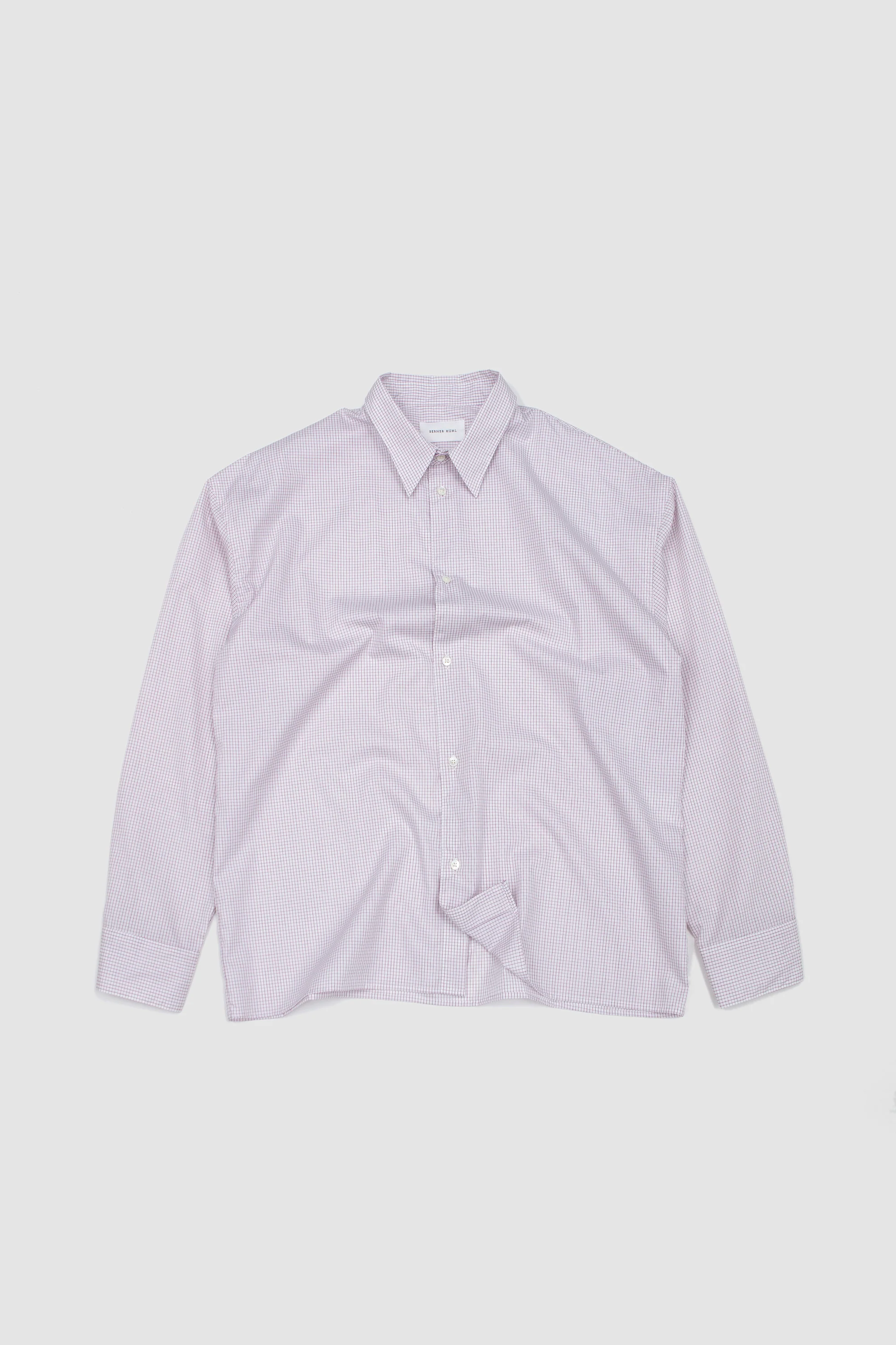 Sleepy Shirt Luxor Maroon Check - Image 2