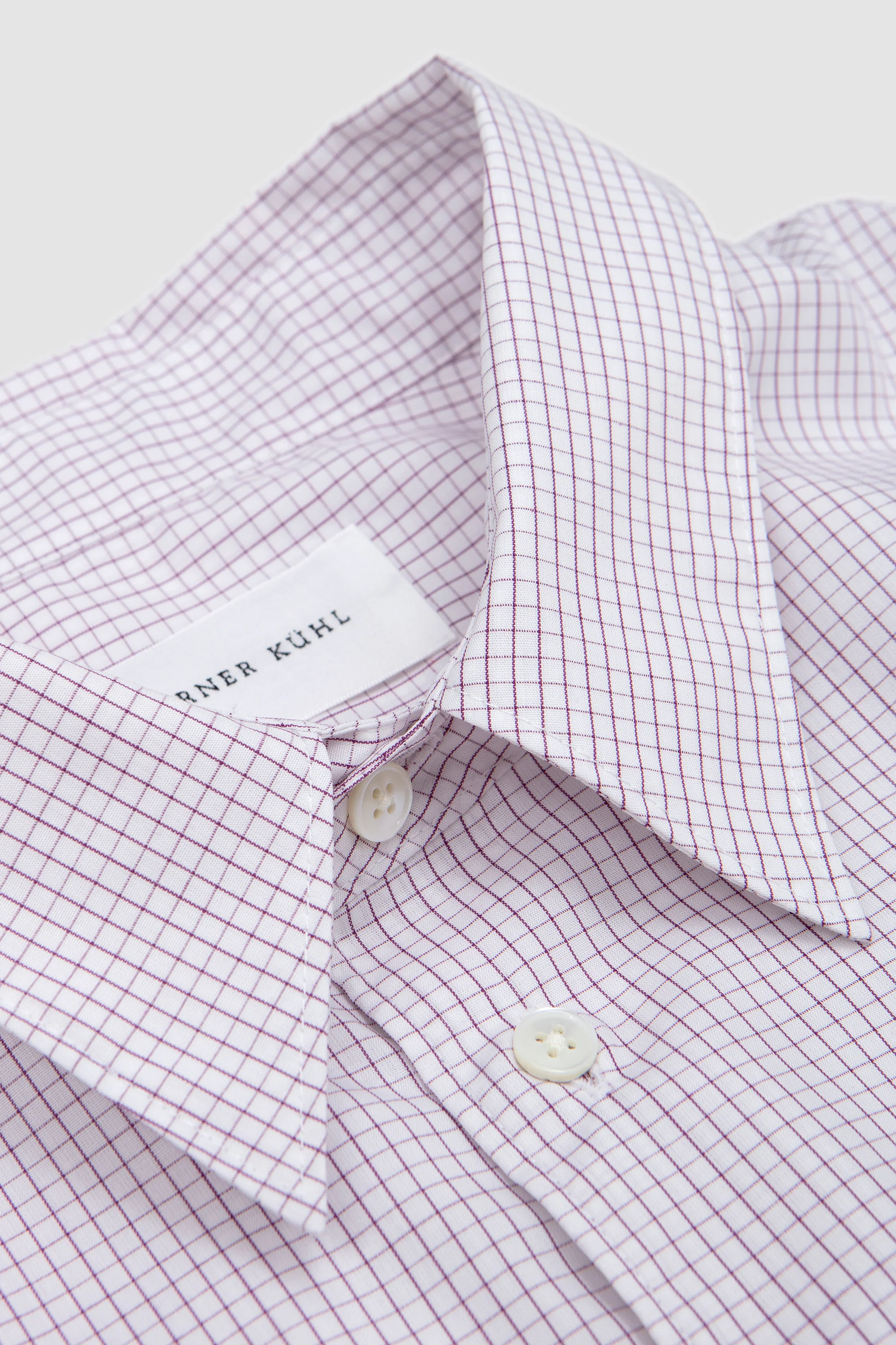Sleepy Shirt Luxor Maroon Check - Image 3