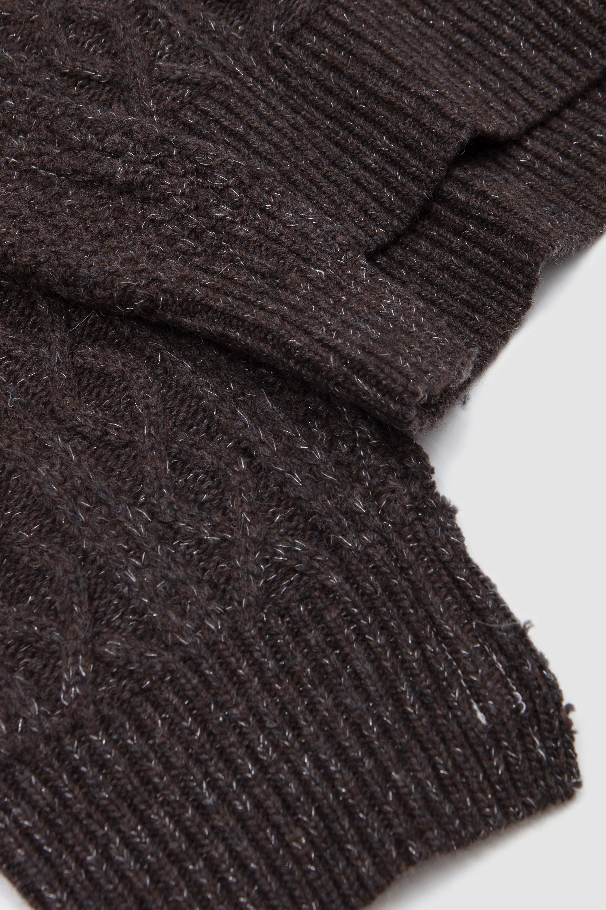 Frankenstein Cable Knit Natural Brown Glitter - Image 9