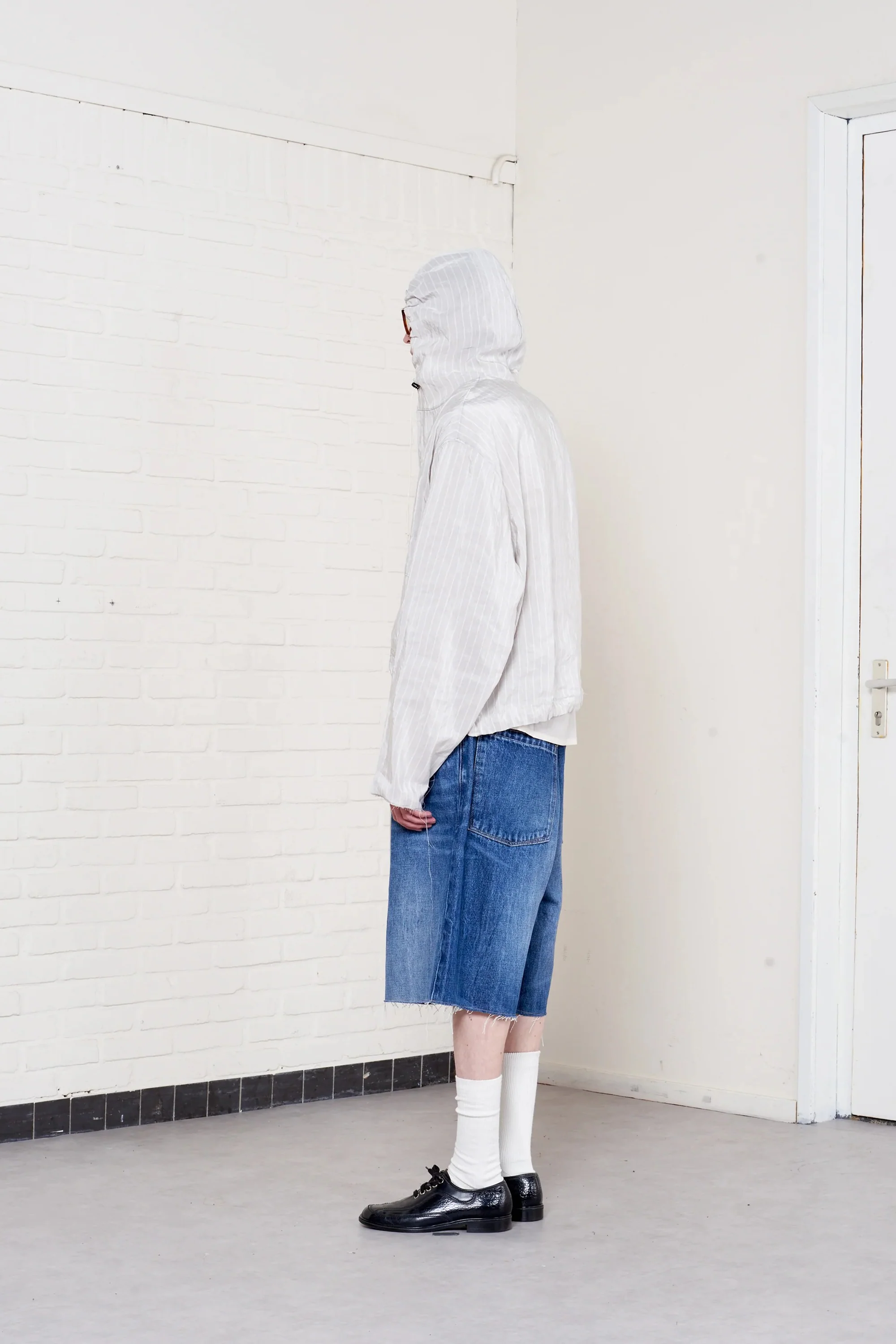 Overhead Jacket Grey/ White Stripe - Image 4