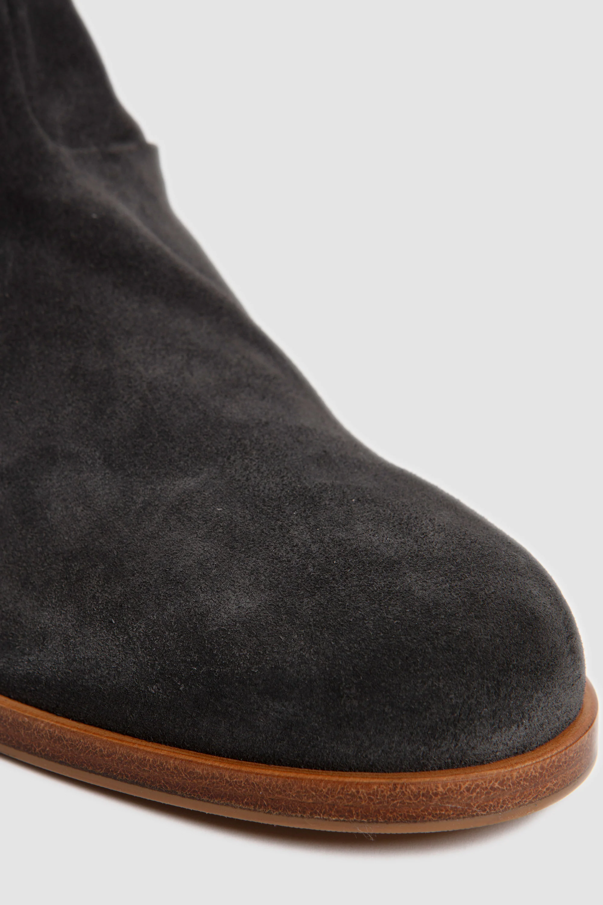 Zipper Boot in Suede Black - Image 6