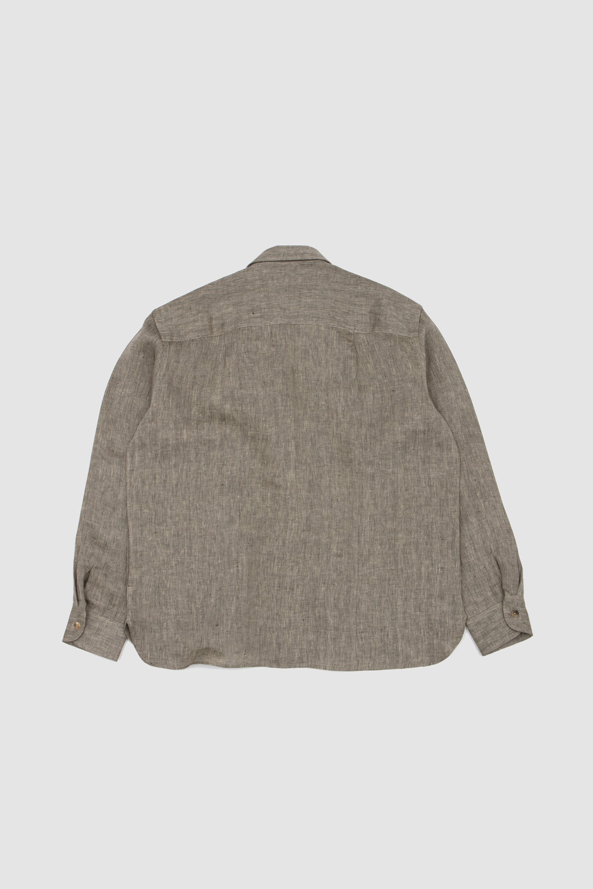Two Pocket Overshirt Khaki/ Ecru - Image 5
