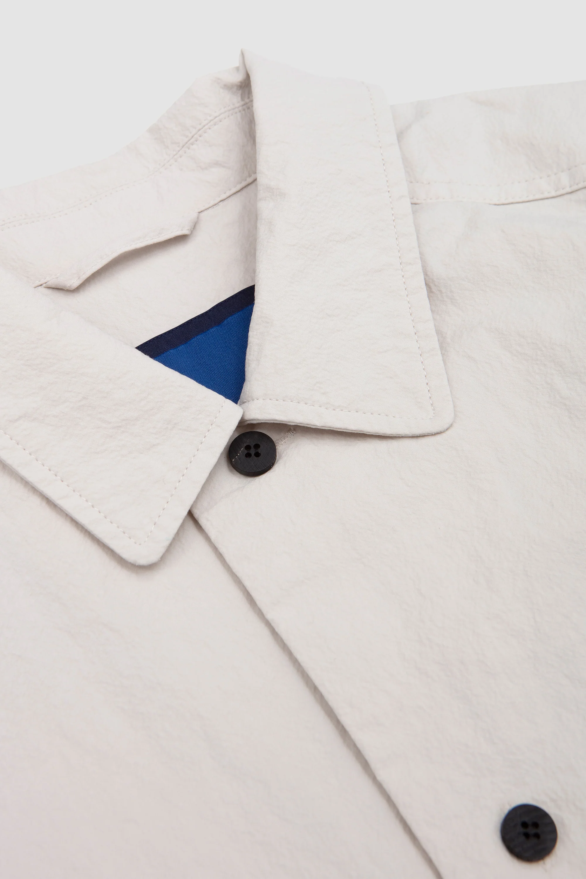 Cotton Nylon French Shirt Ivory - Image 3