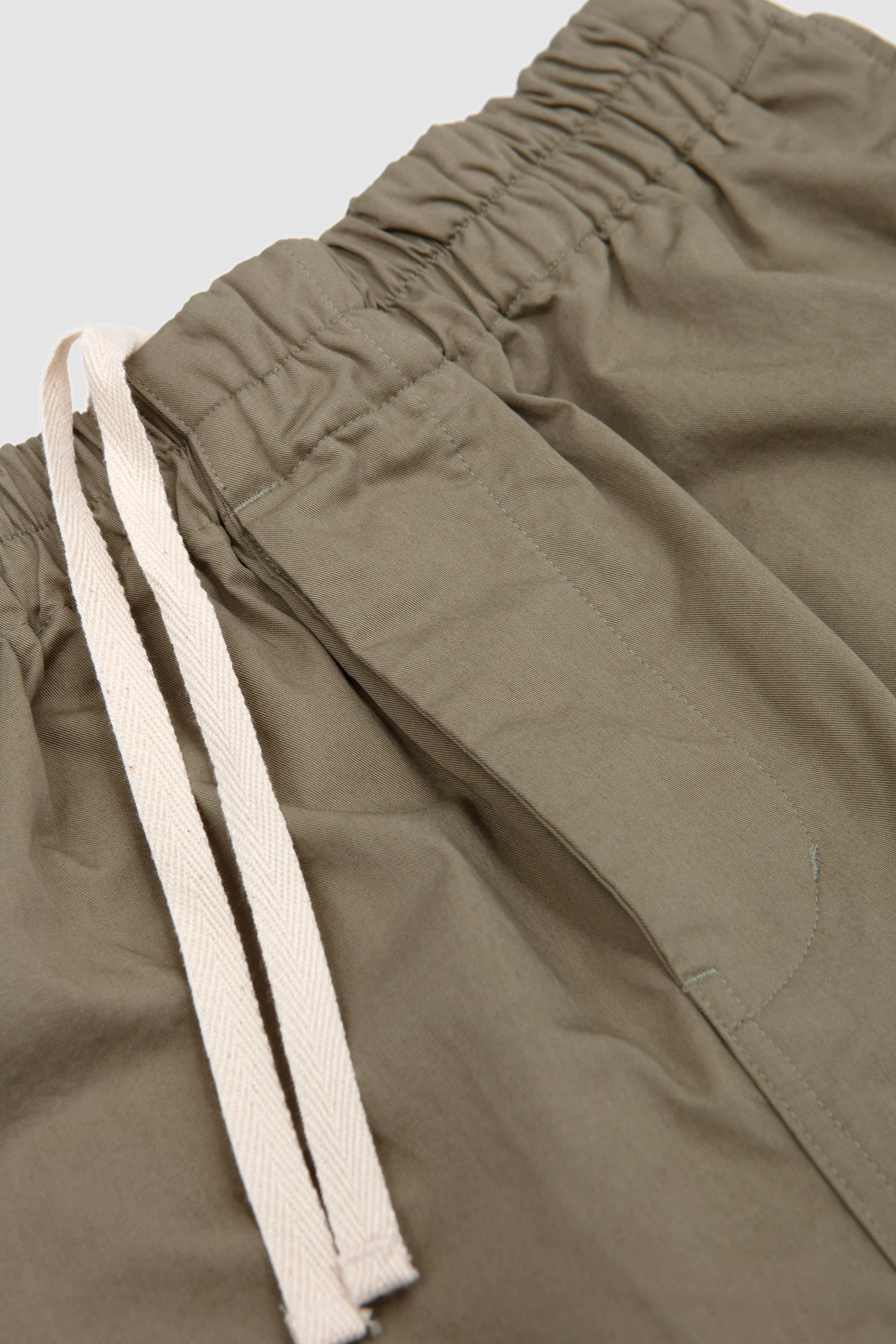 New Relaxed Pajama Shorts Khaki - Image 3