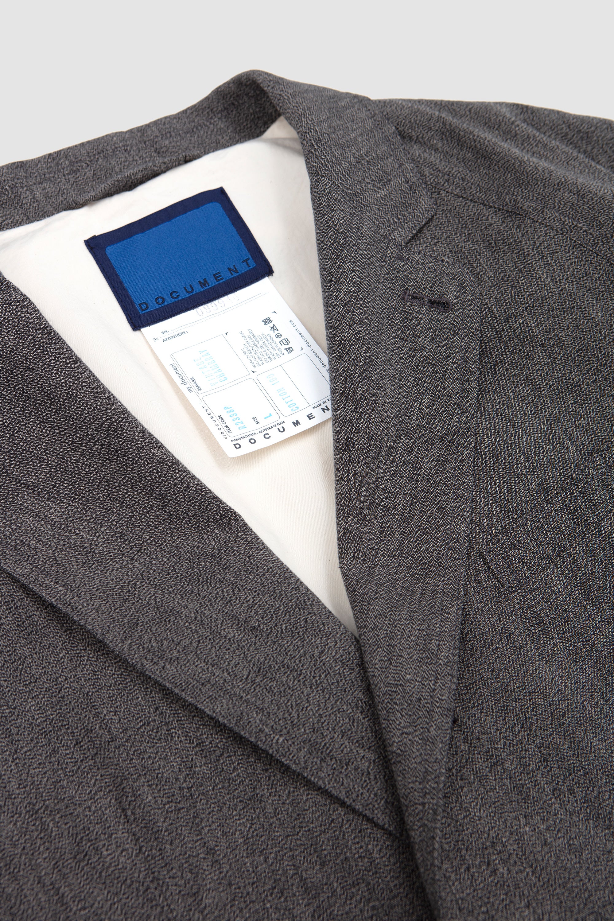 Vintage Chambray Raglan Jacket Grey - Image 3