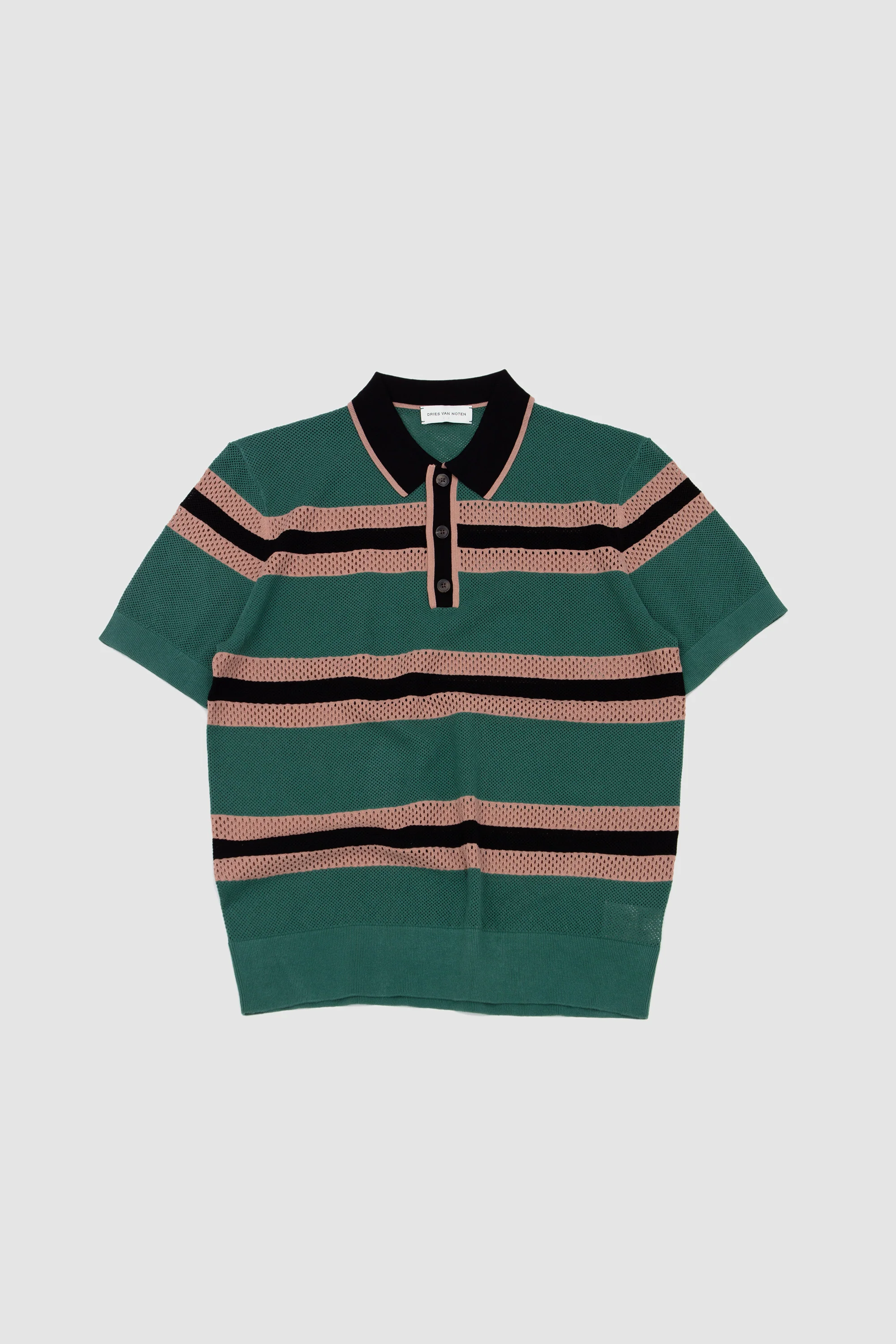 Mercy Stripe Polo Pine - Image 2