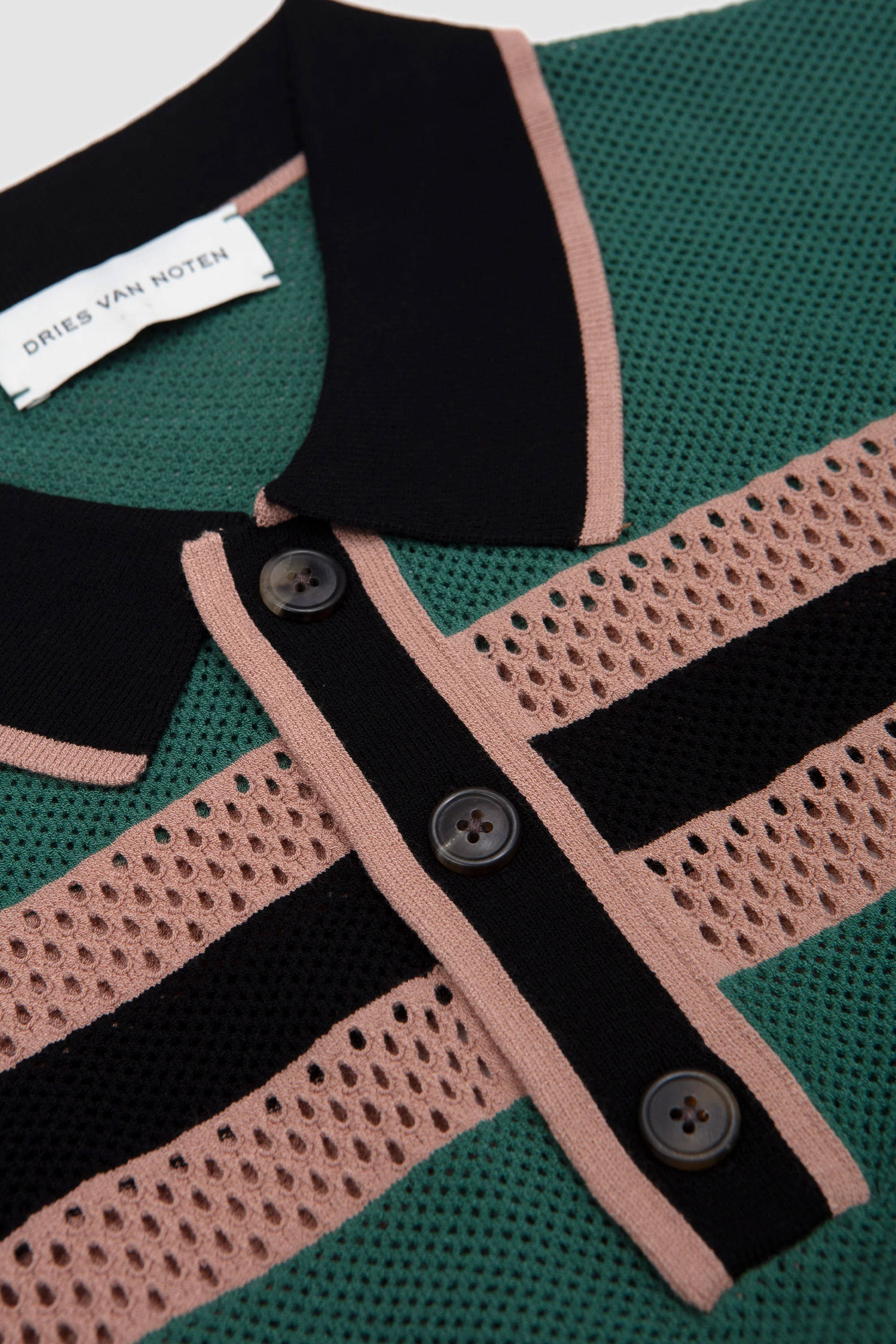 Mercy Stripe Polo Pine - Image 3