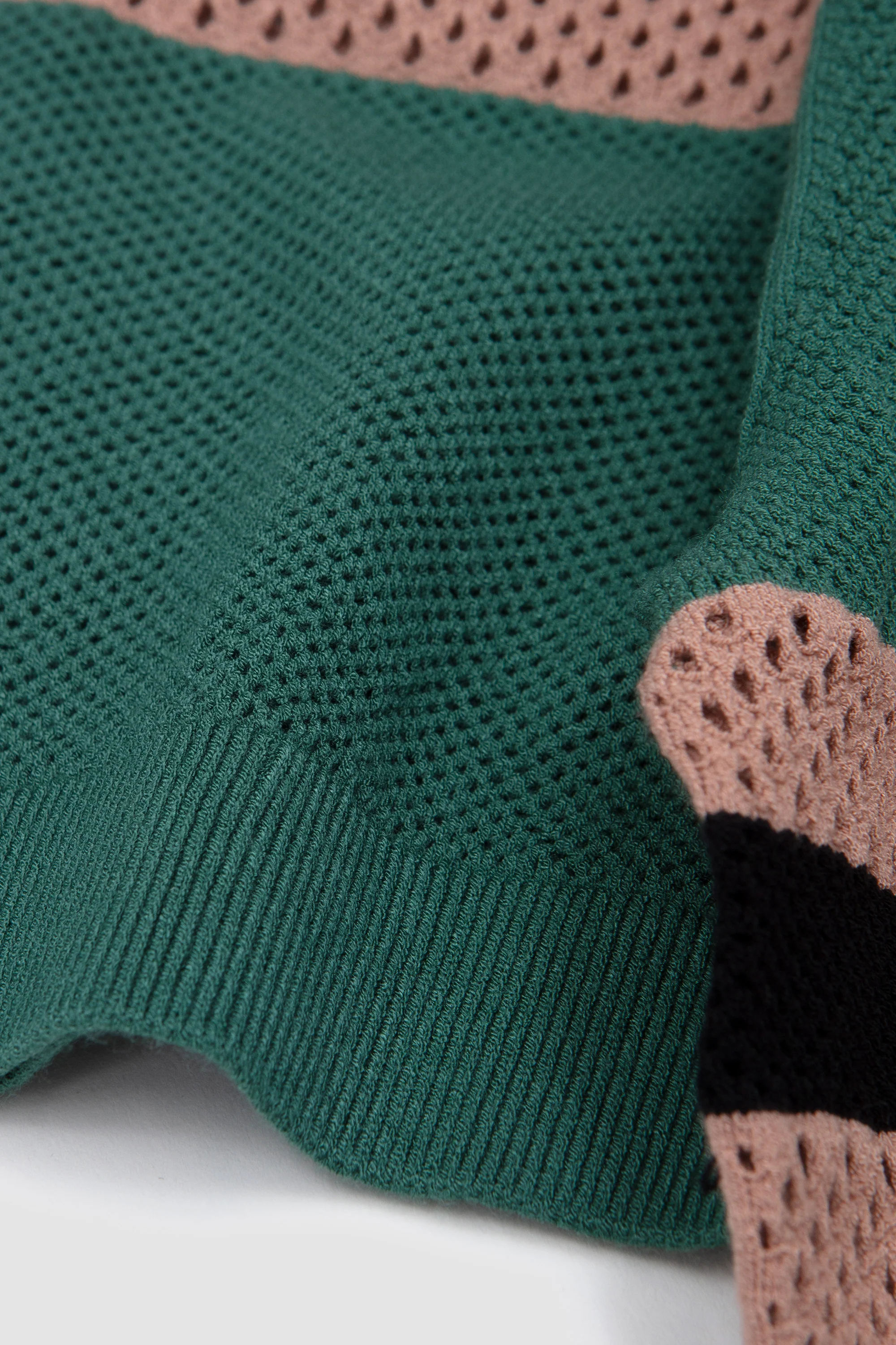 Mercy Stripe Polo Pine - Image 4