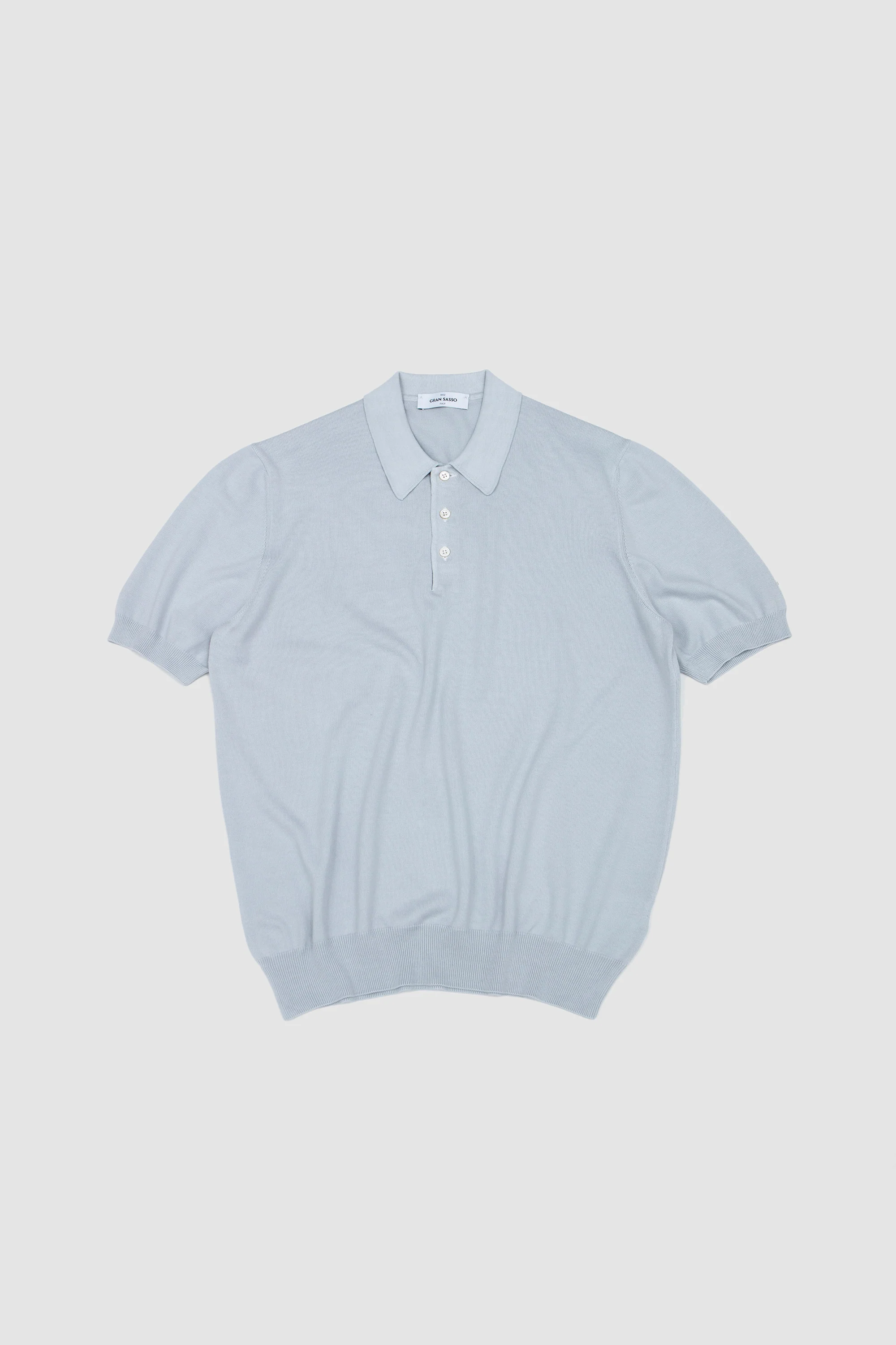 Egyption Cotton Polo Neck Sweater Soft Blue
