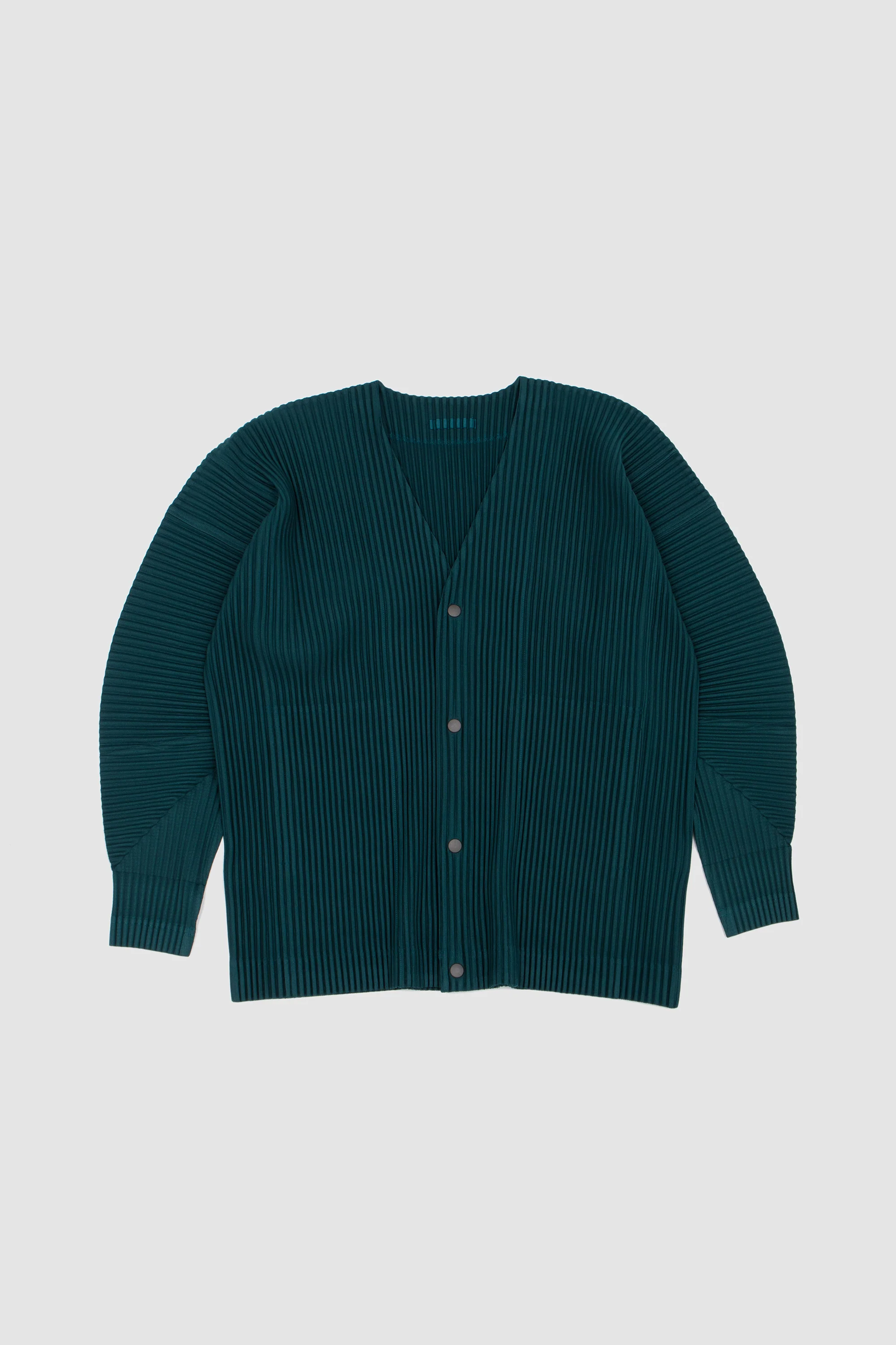 Color Pleats 1 Cardigan Ocean Blue - Image 4
