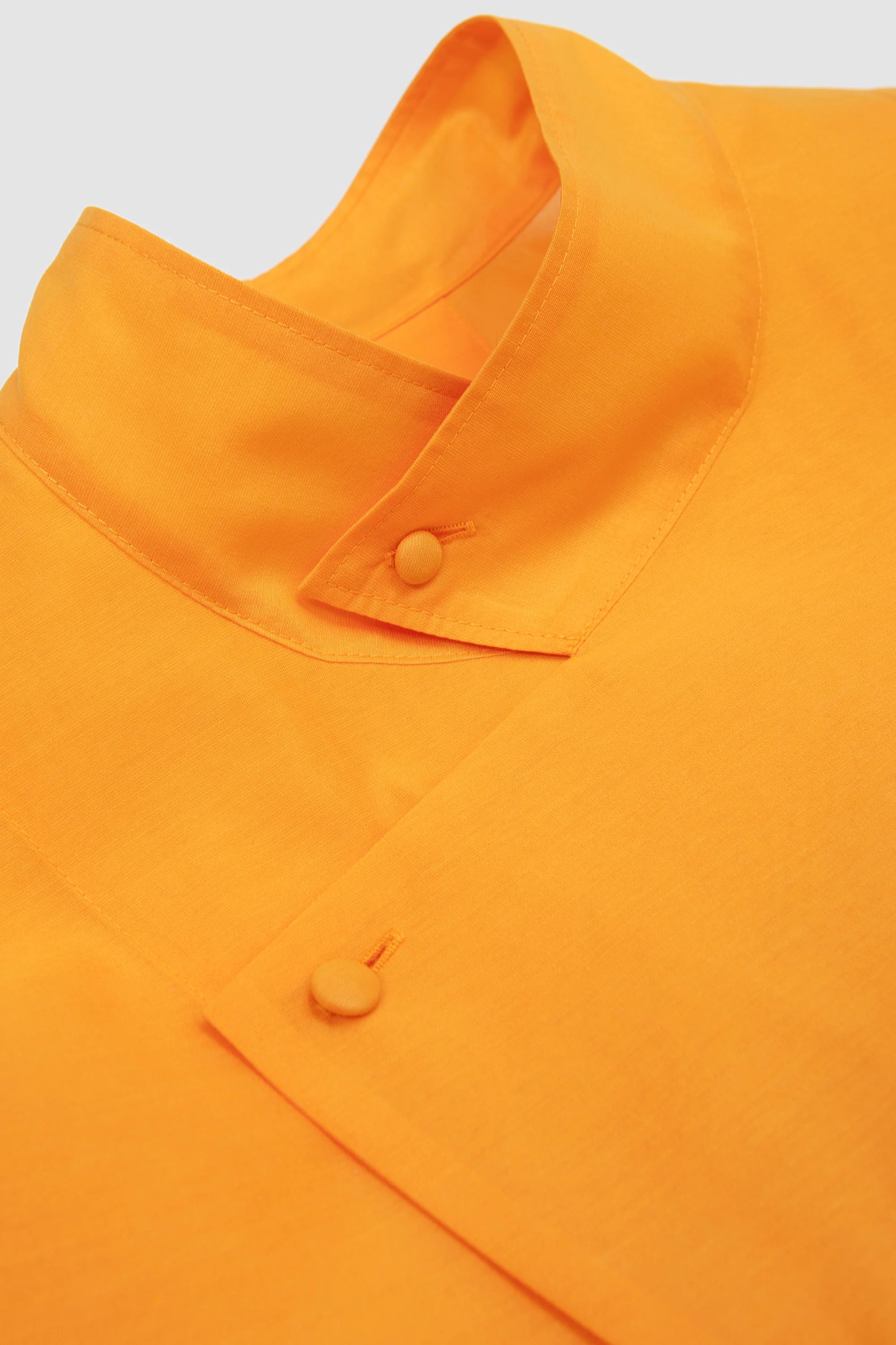 Crystalline Wool Blend Shirt Orange - Image 3