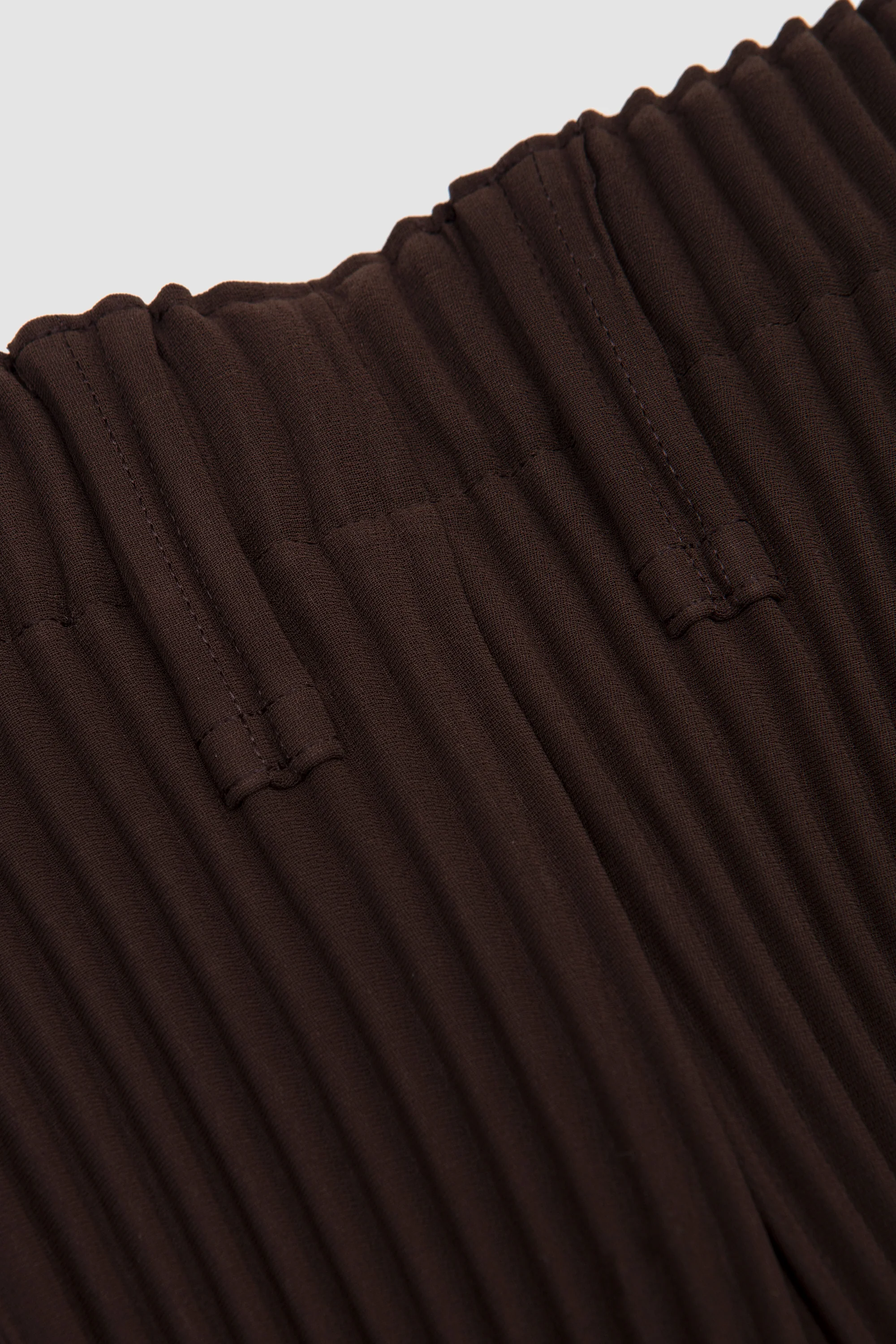Tuxedo Pleats Trousers Brown - Image 4