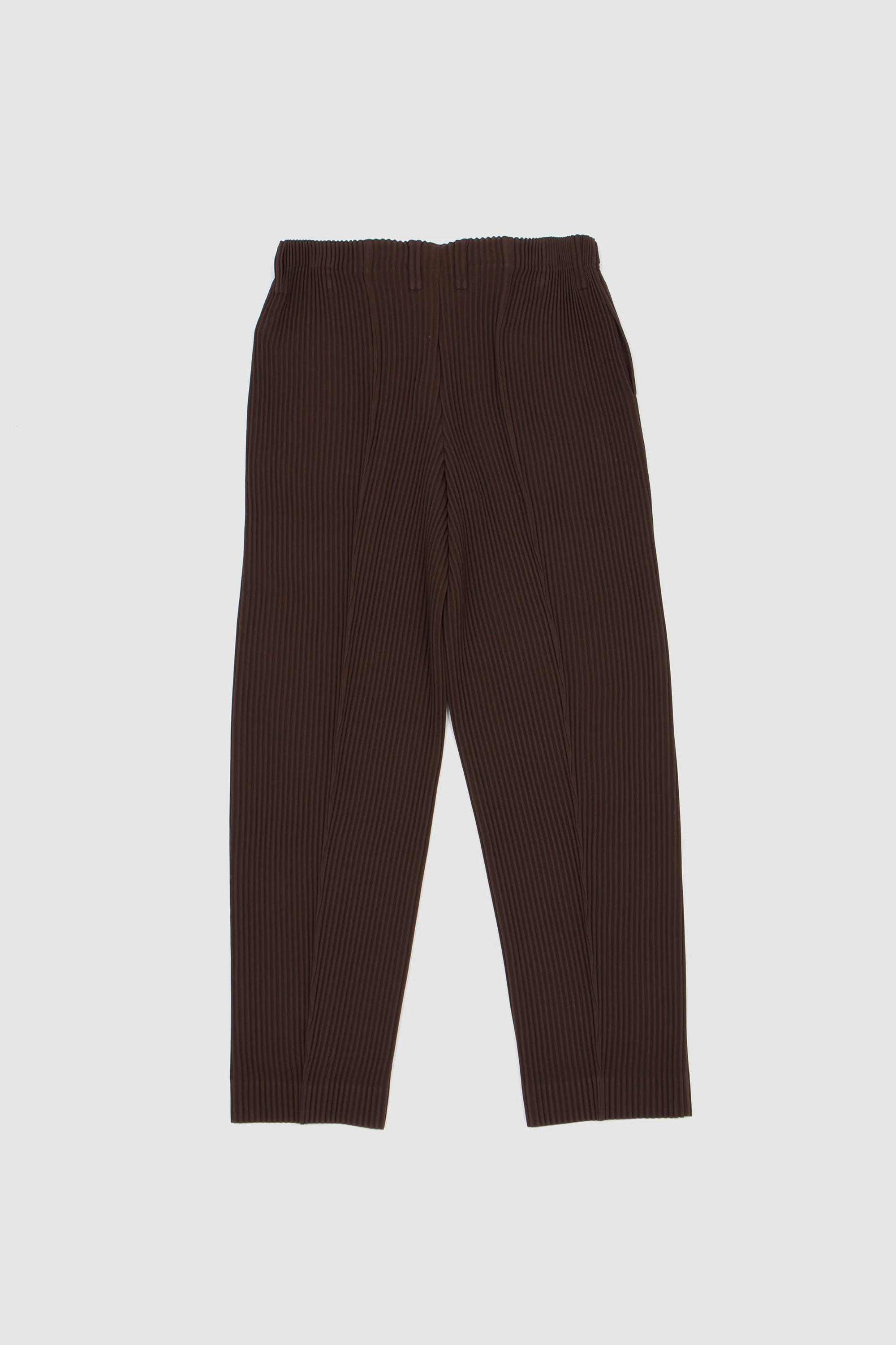 Tuxedo Pleats Trousers Brown - Image 5