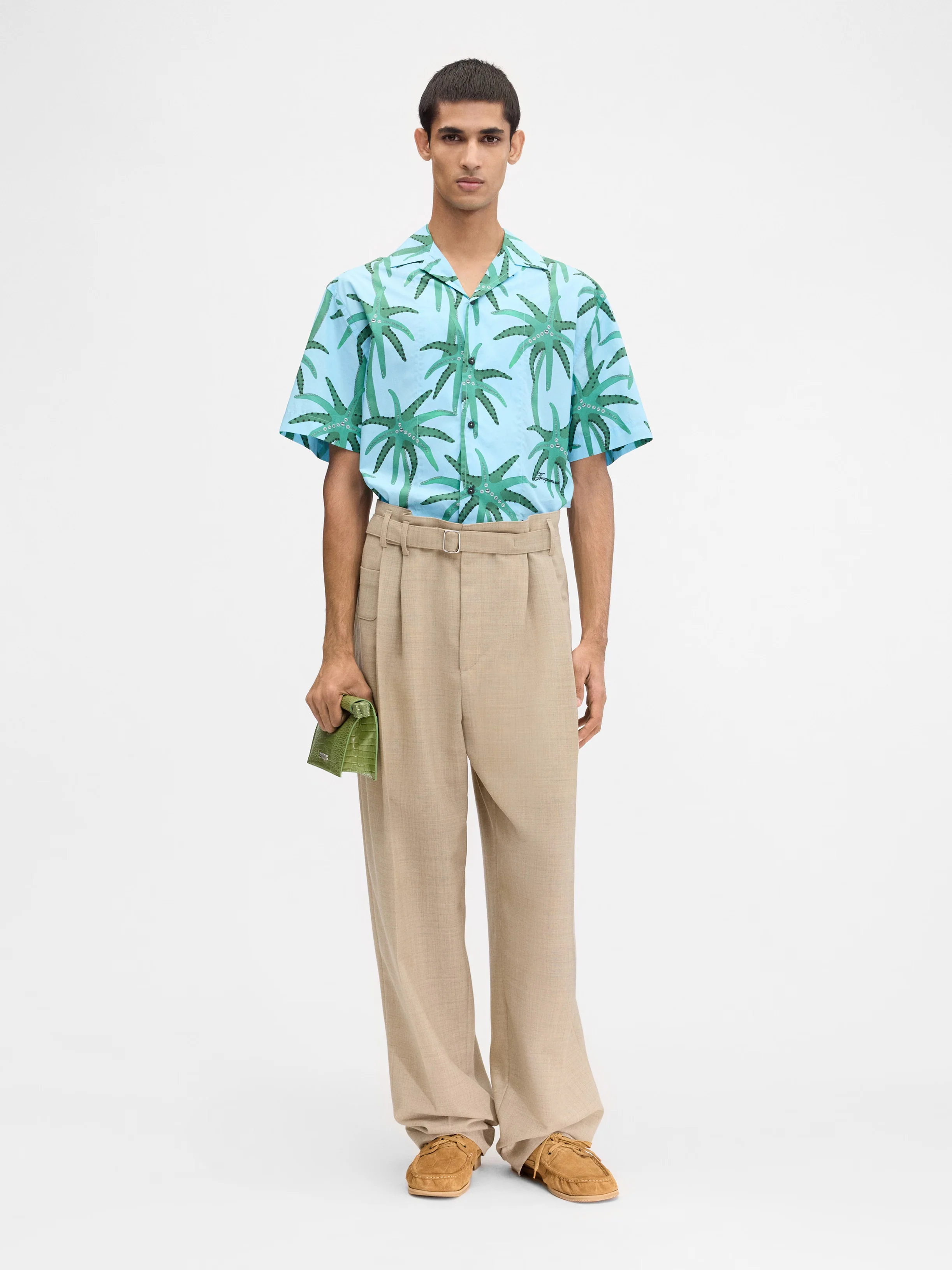 Le Chemise Jean Print Palmtrees Star Blue/ Green - Image 3