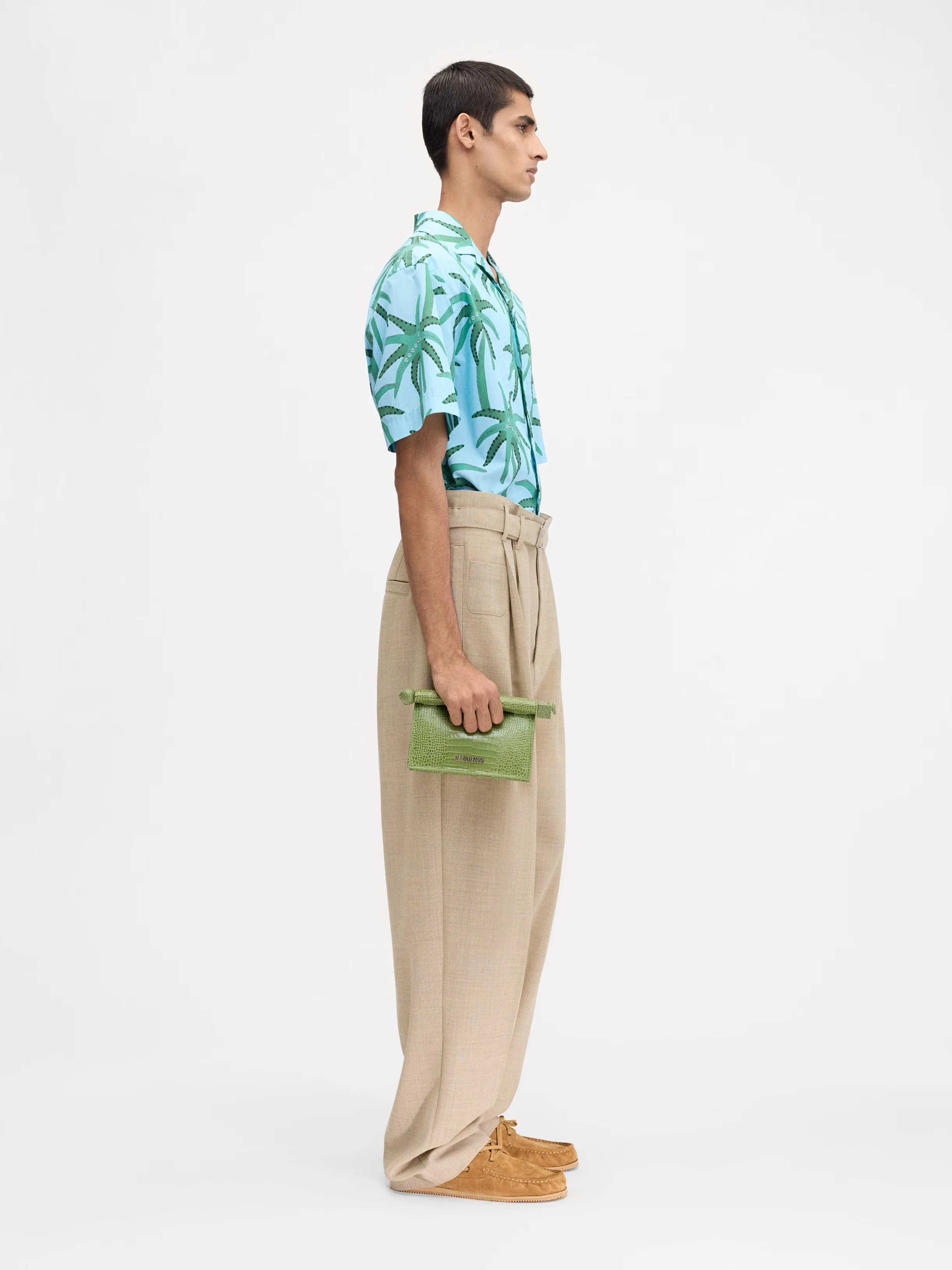 Le Chemise Jean Print Palmtrees Star Blue/ Green - Image 4