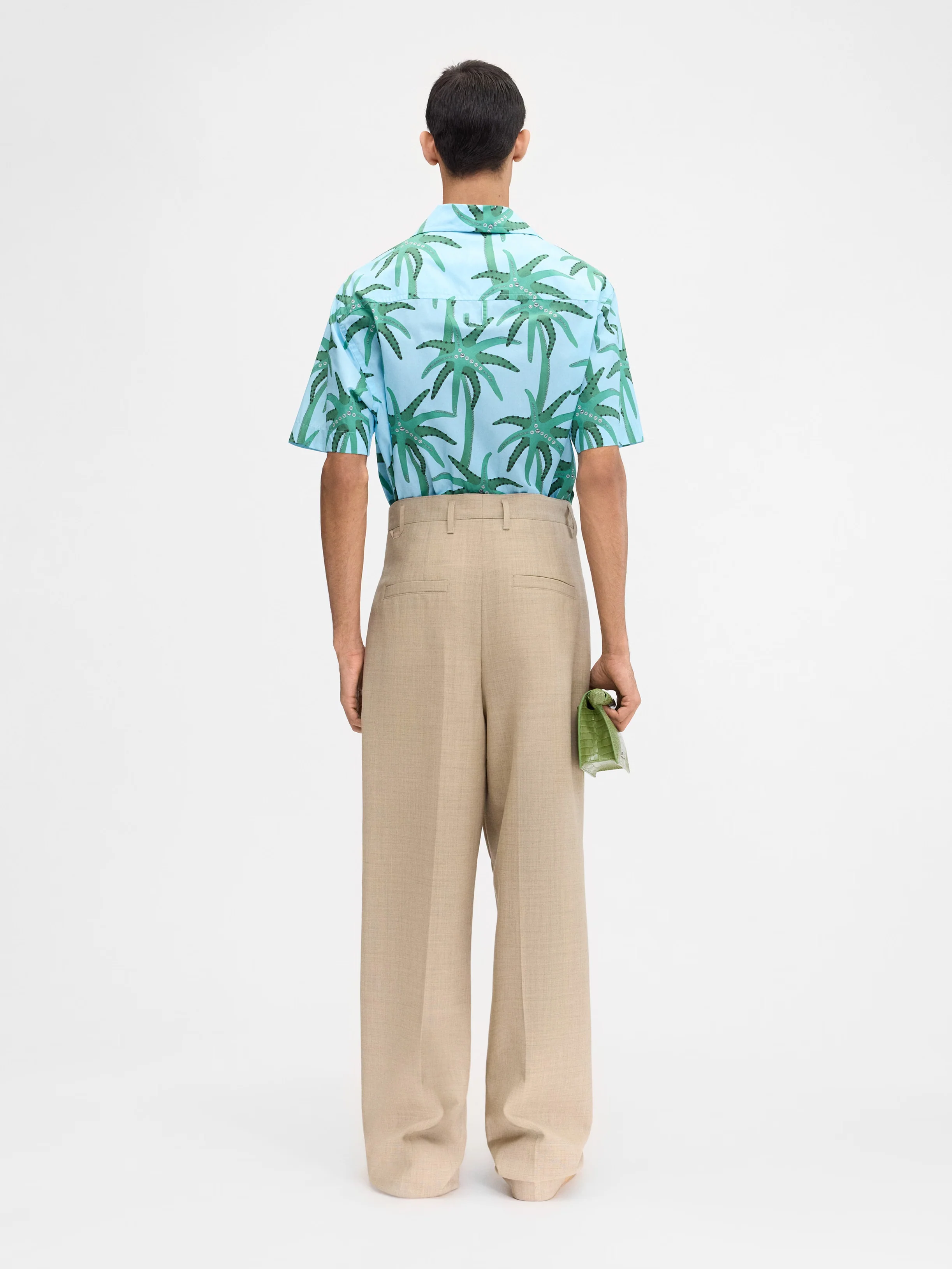Le Chemise Jean Print Palmtrees Star Blue/ Green - Image 5