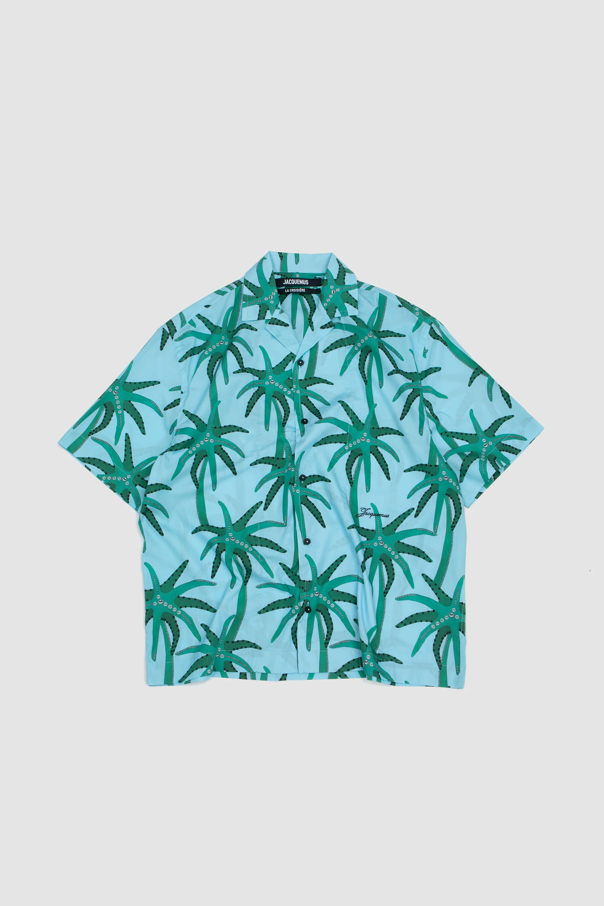 Le Chemise Jean Print Palmtrees Star Blue/ Green - Image 7