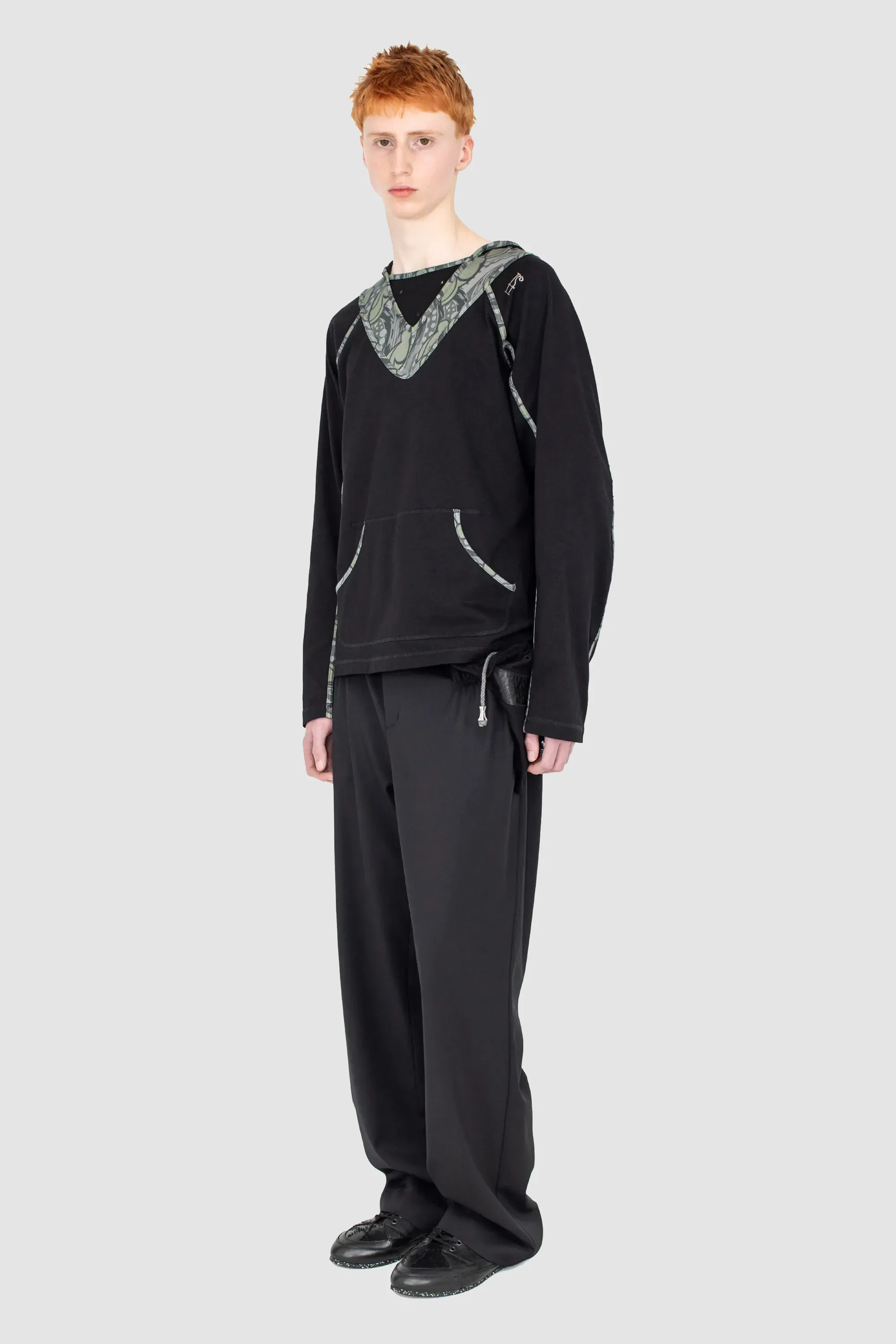 Gizi Hooded Top Black/ Sage - Image 3