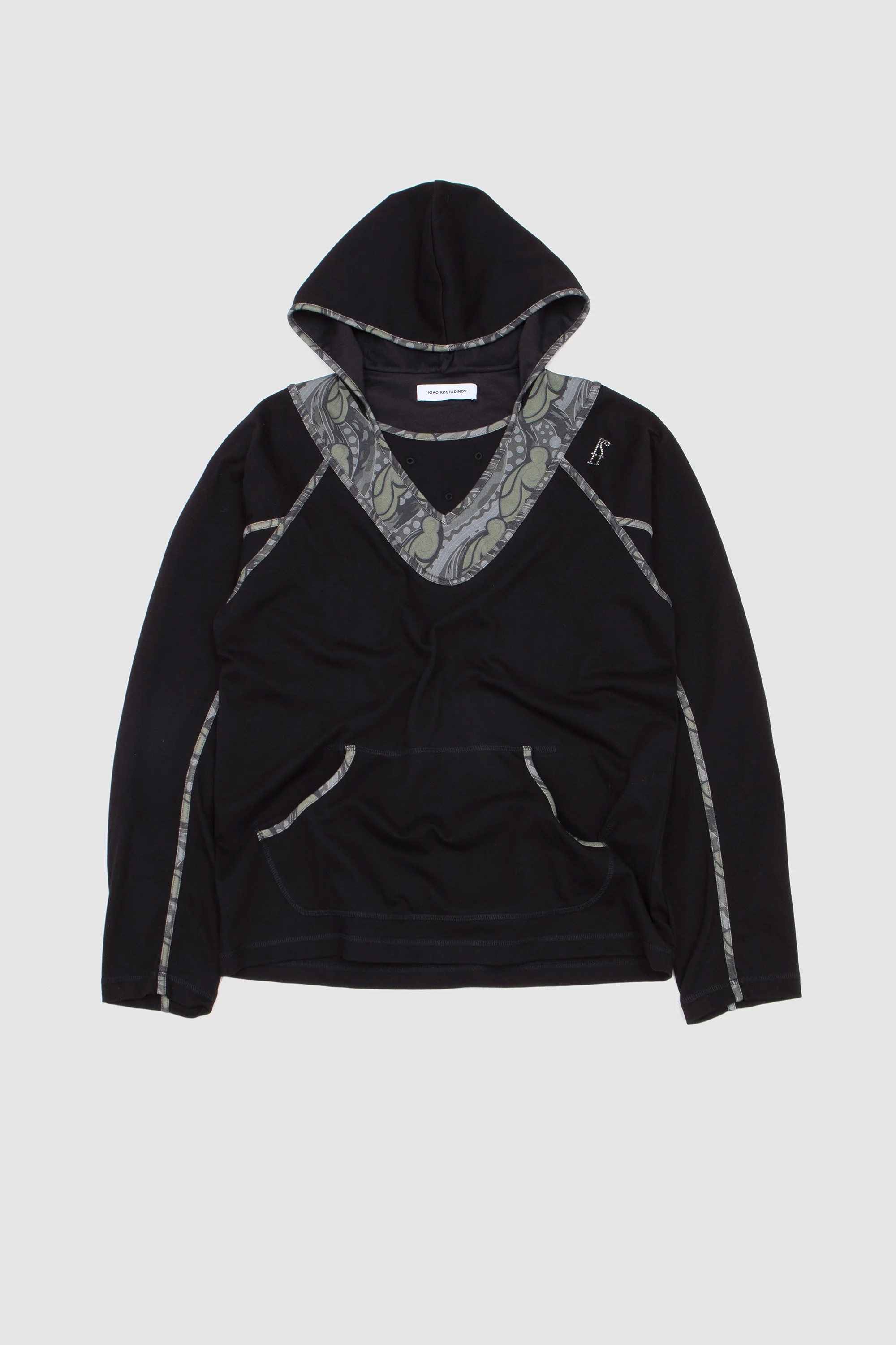 Gizi Hooded Top Black/ Sage - Image 9