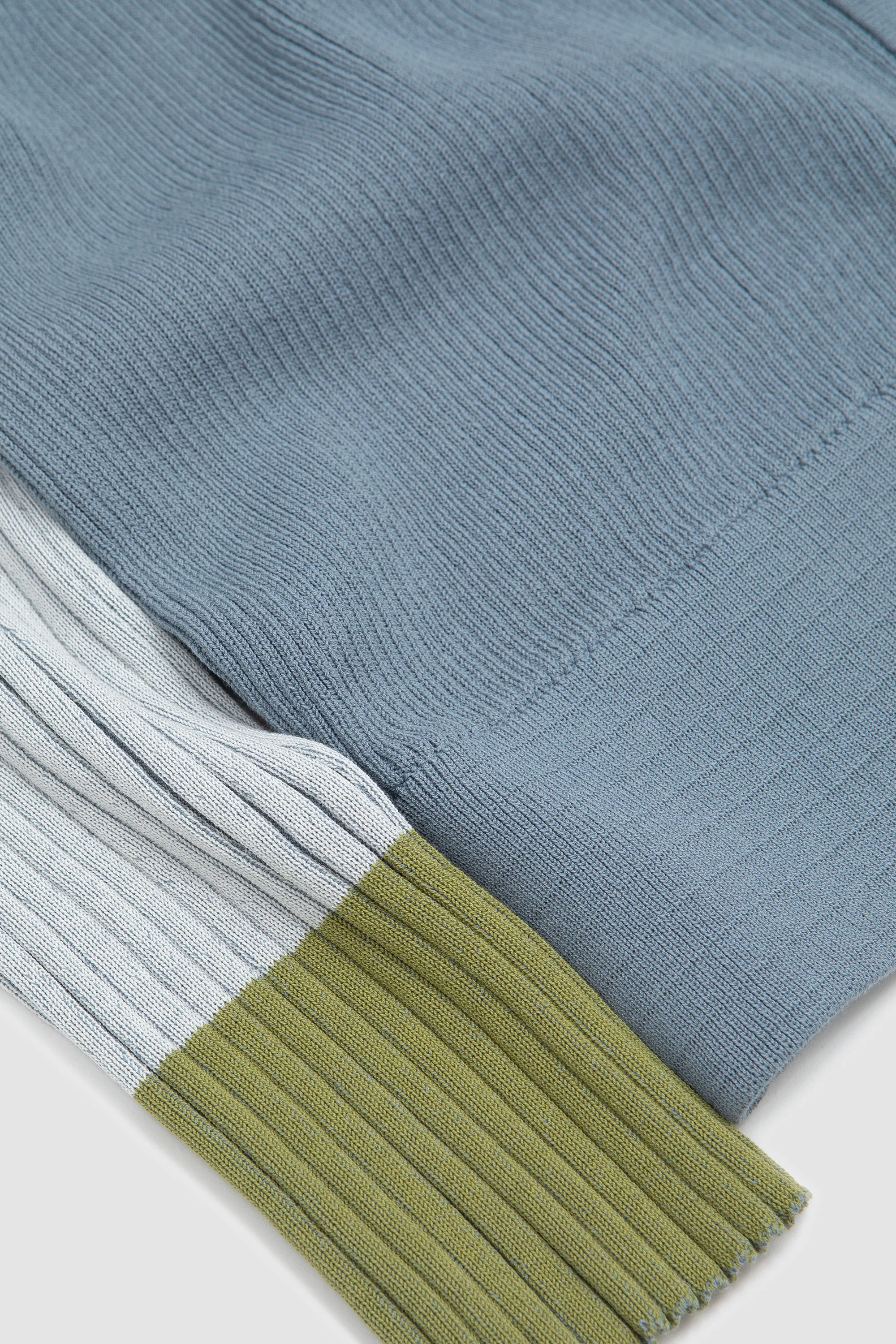 Inex Cardigan Top Blue/ Ivory/ Green/ Black - Image 4