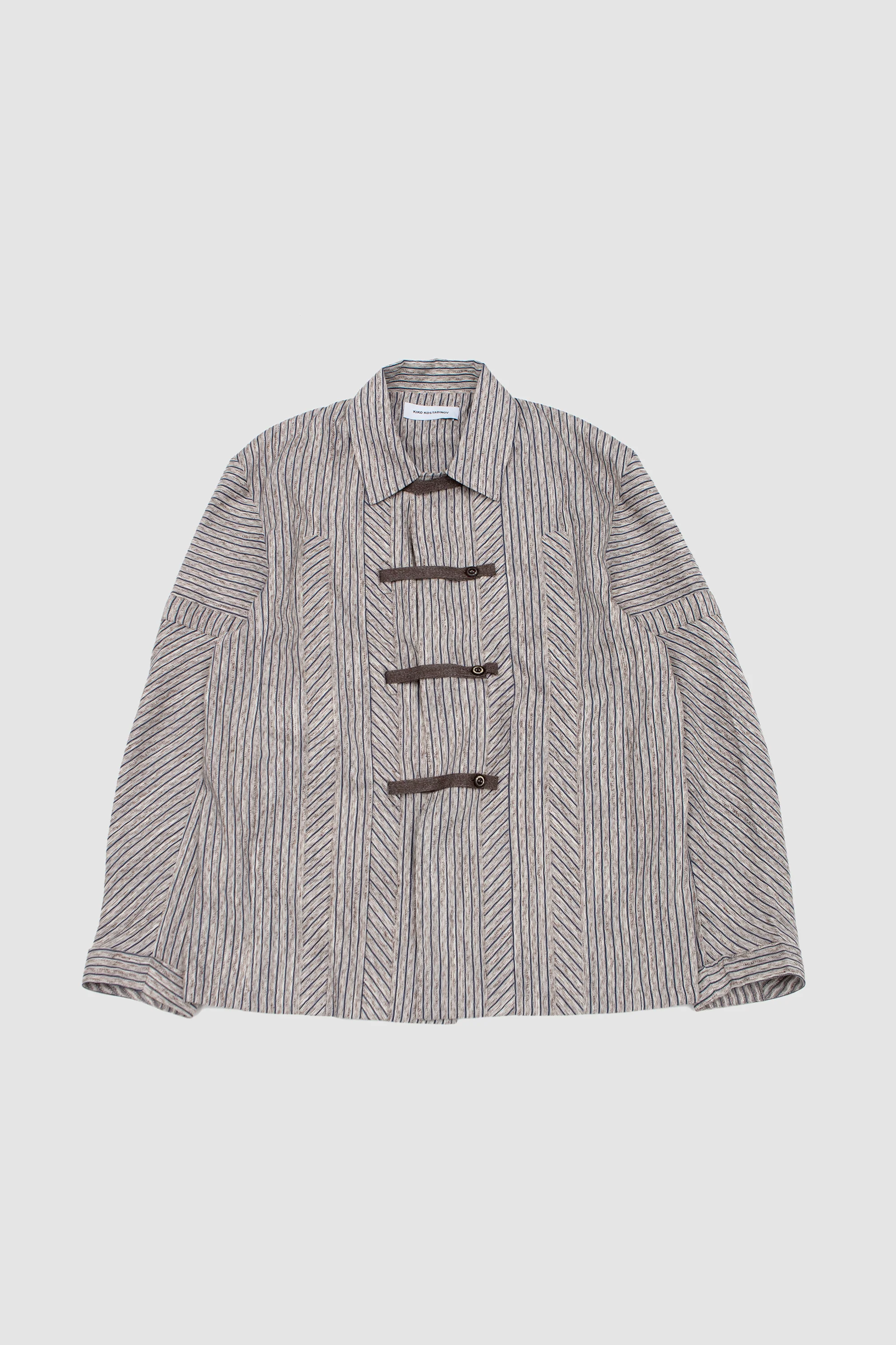 Kyan Shirt Tan/ Blue - Image 8
