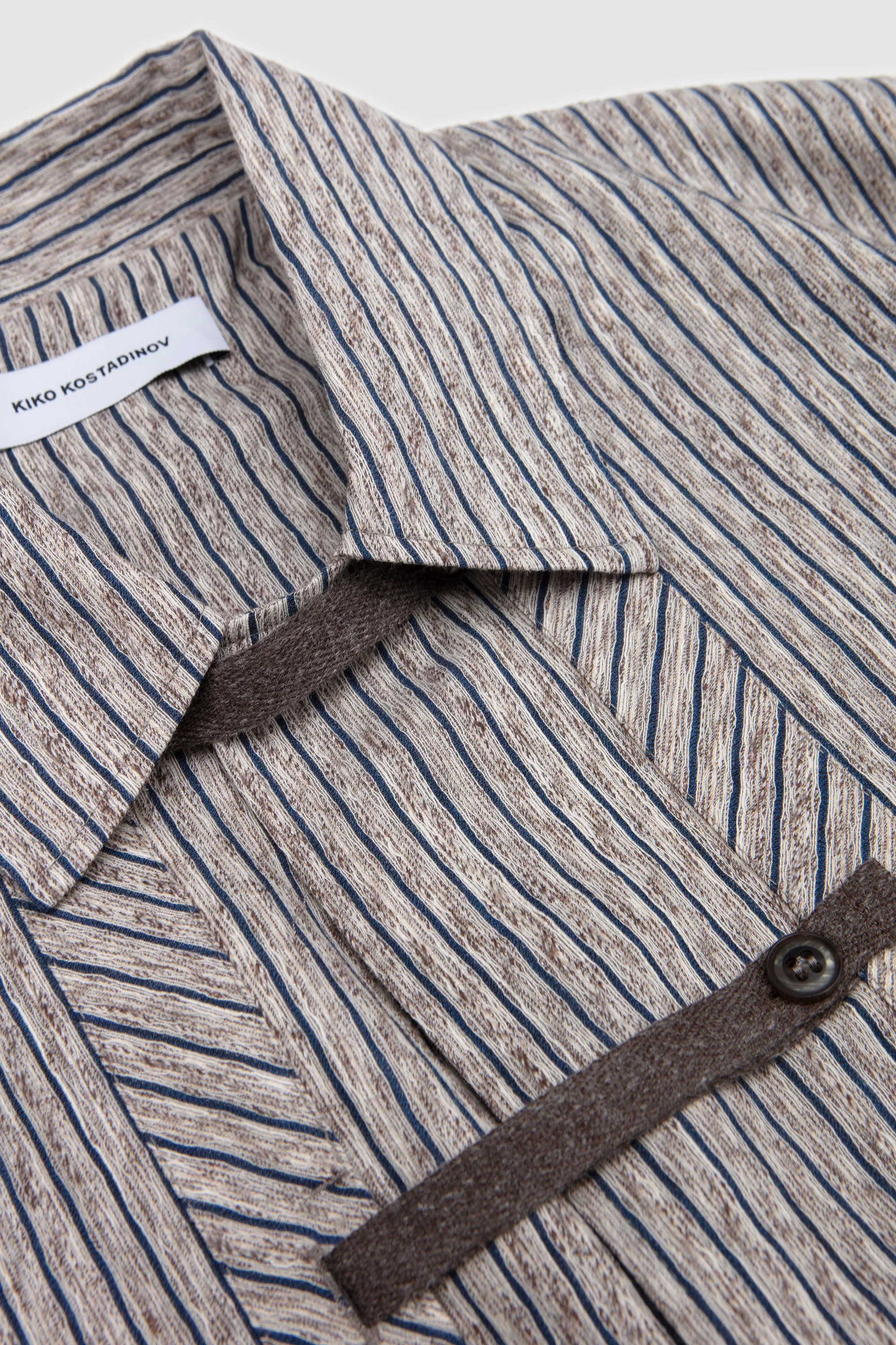 Kyan Shirt Tan/ Blue - Image 9