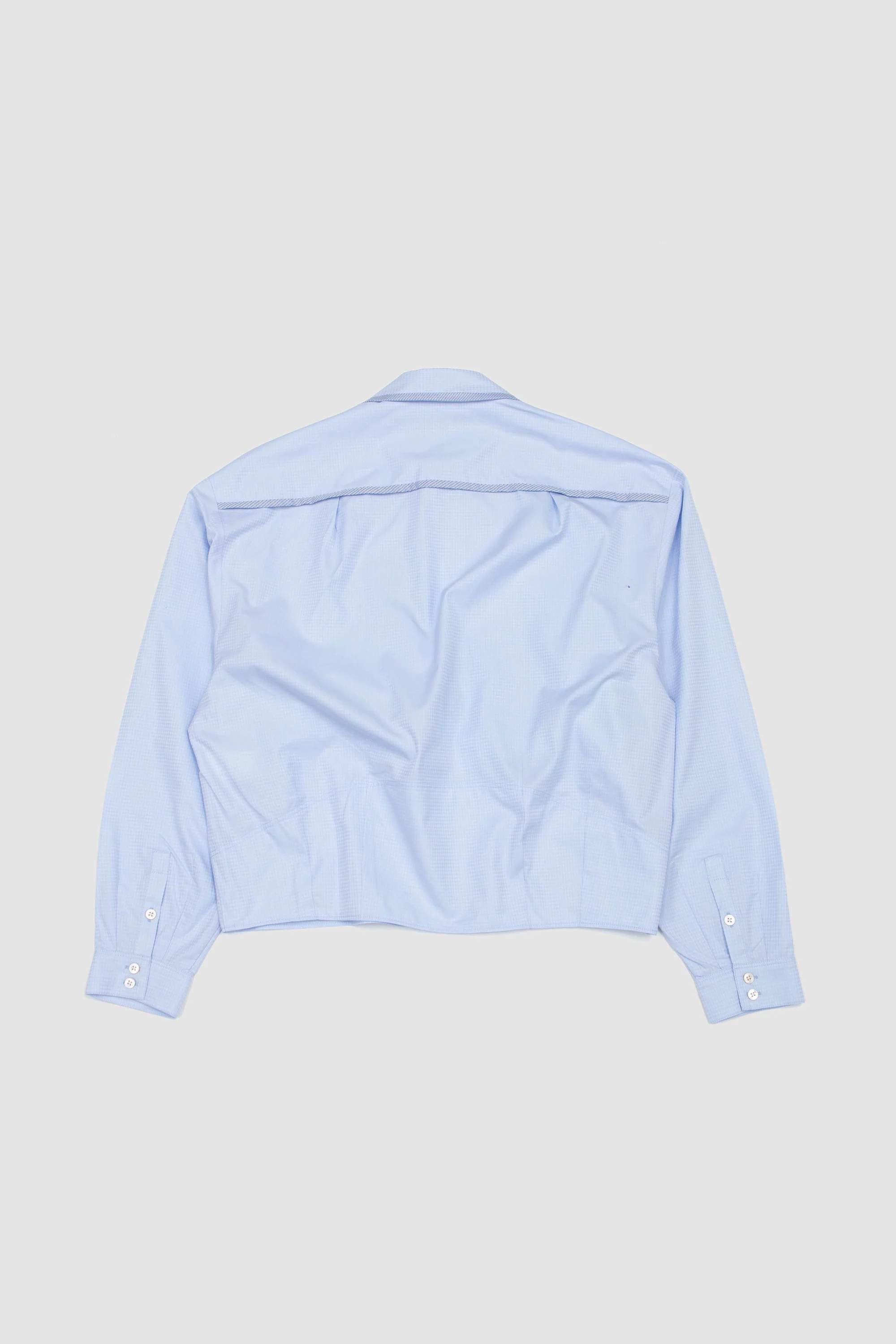 Murad Shirt Sky Blue Harlequin/ Blue Twill - Image 5