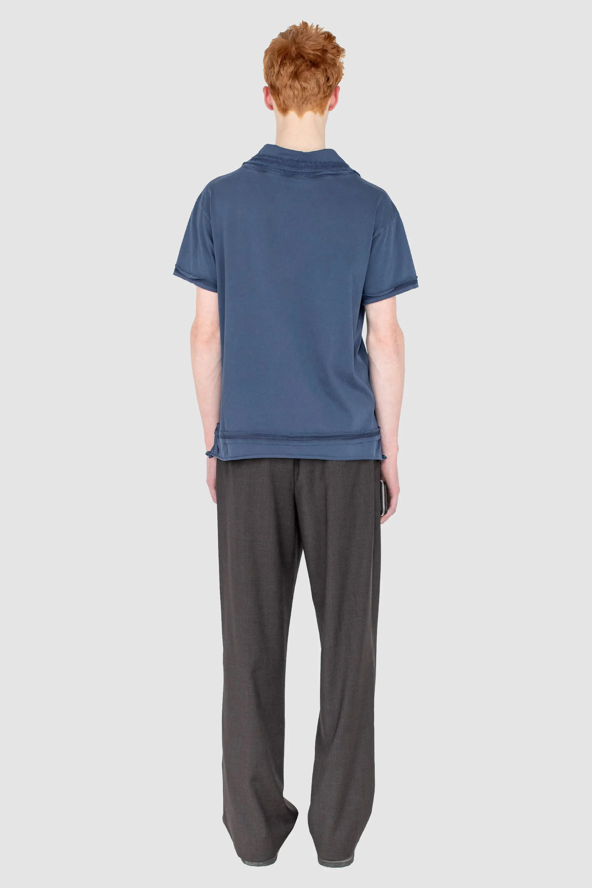 Otak Polo Shirt Navy - Image 4