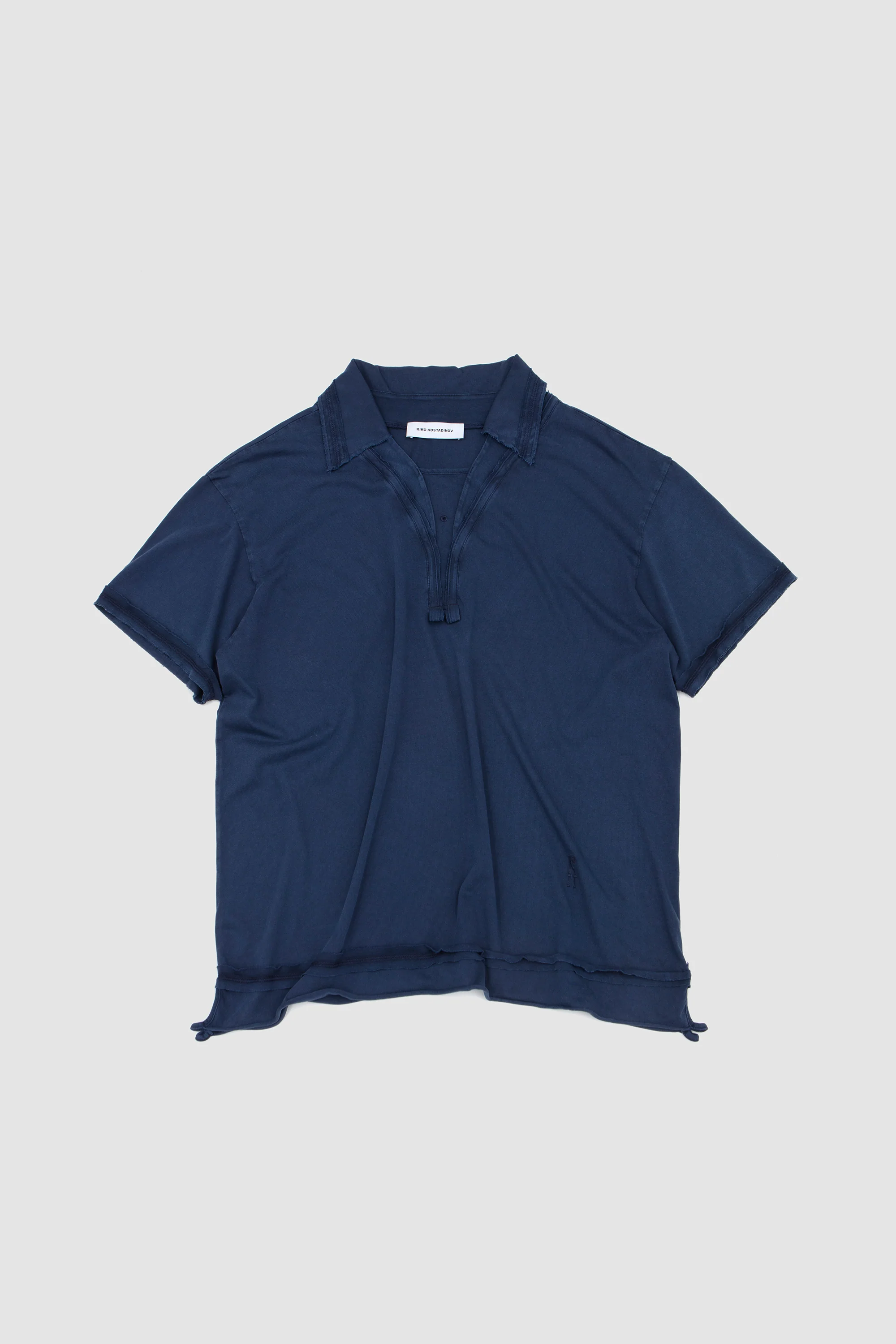 Otak Polo Shirt Navy - Image 7