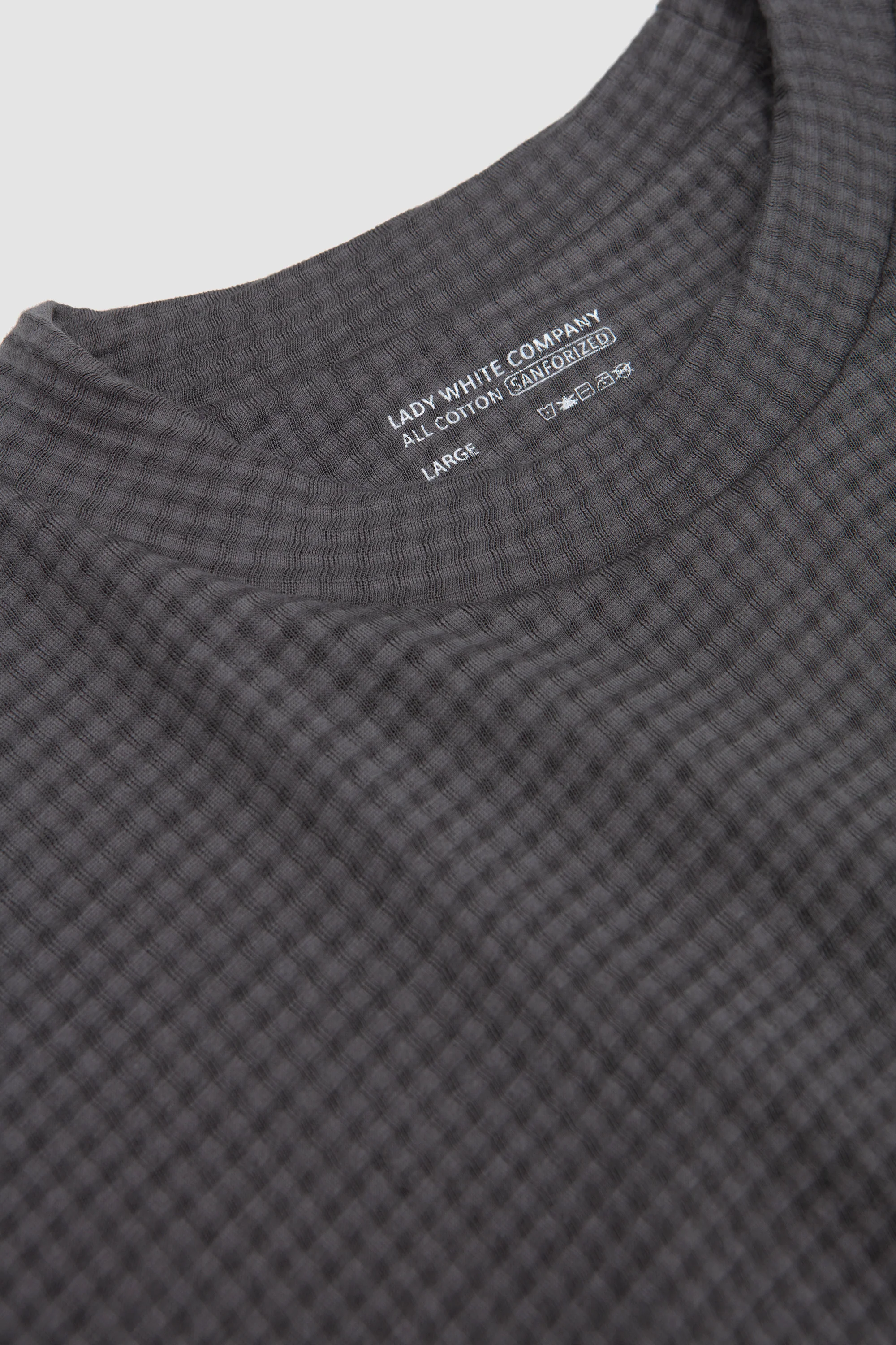 2-PLY Gauze Crewneck Pewter - Image 3