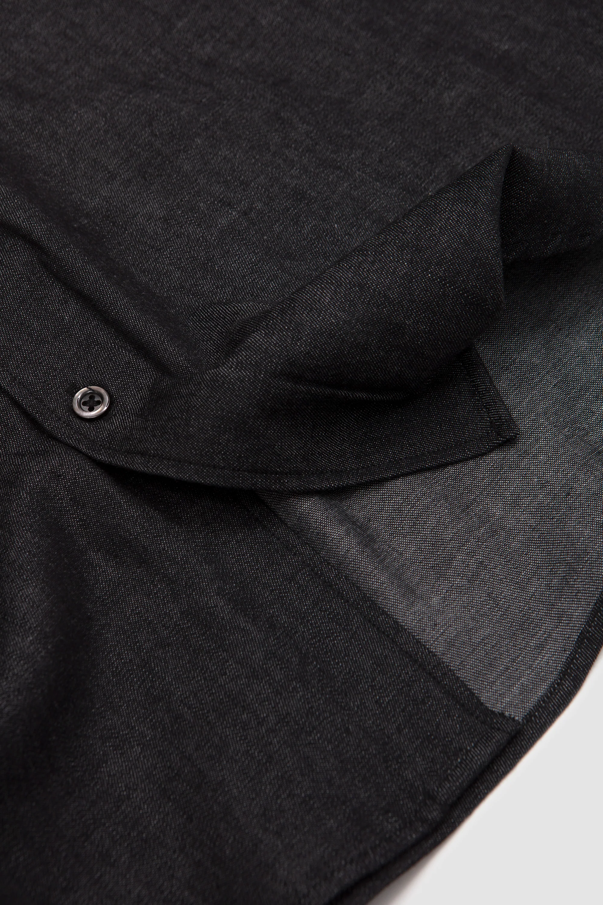 Lynn Poplin SS Shirt Black Chambray - Image 4