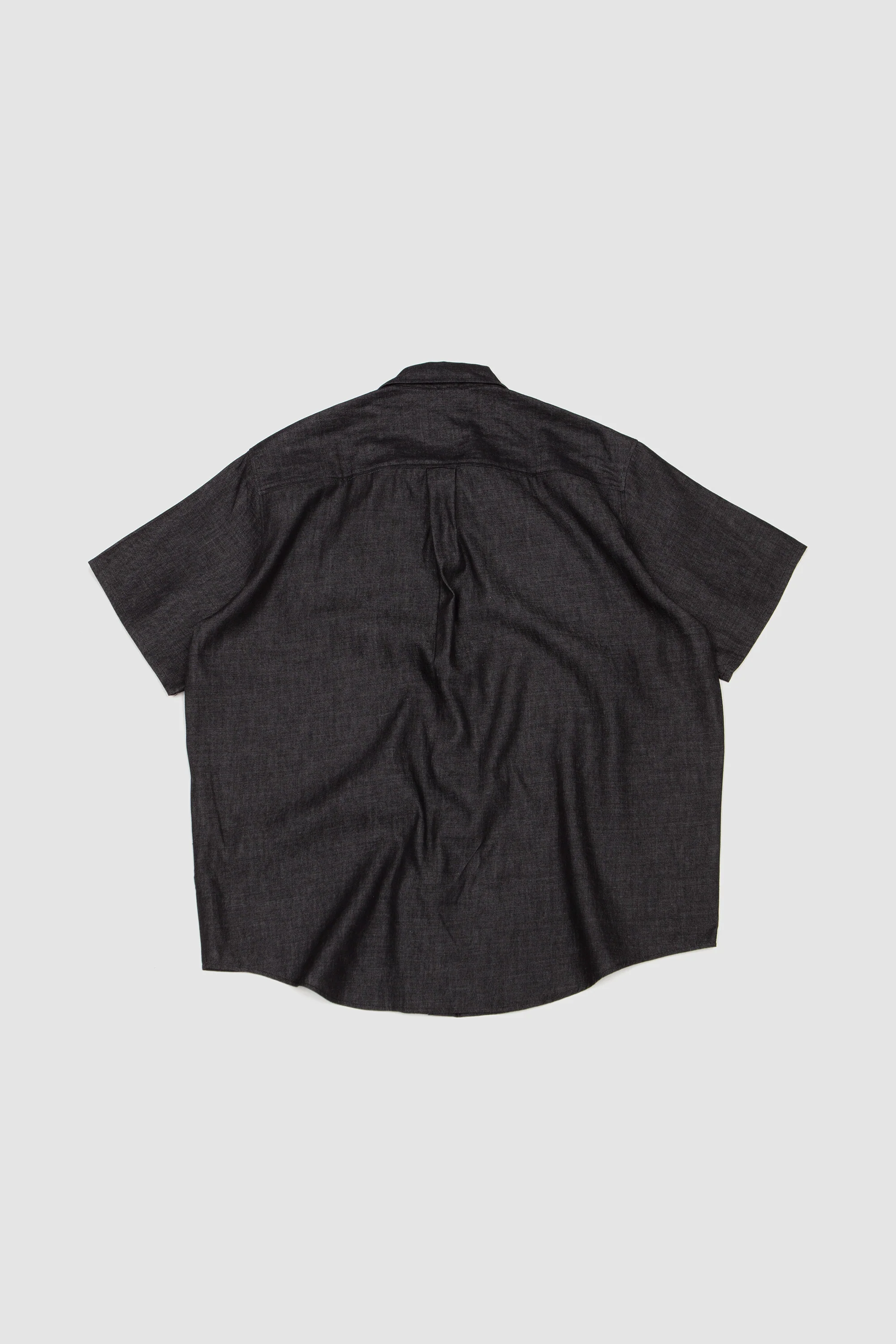 Lynn Poplin SS Shirt Black Chambray - Image 5